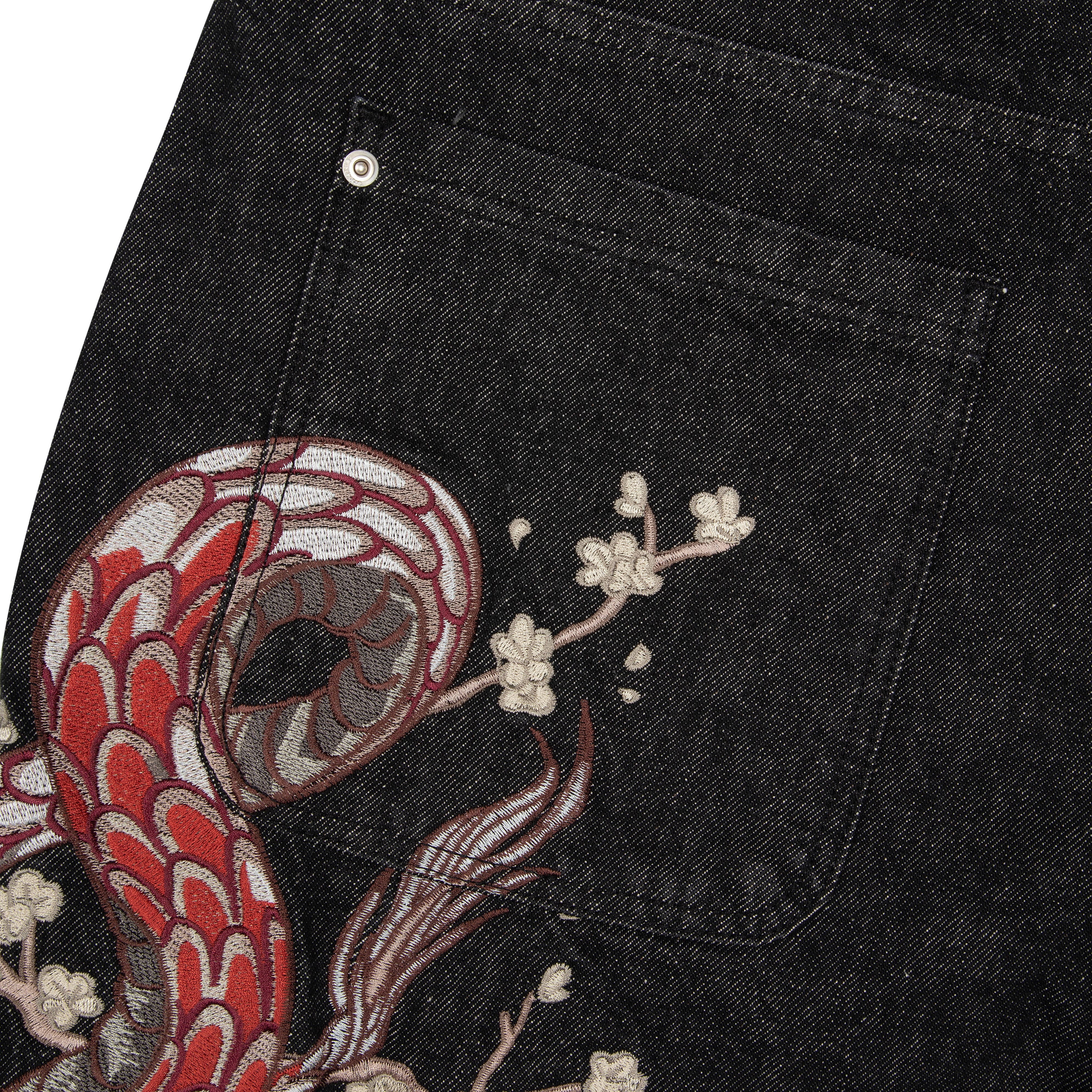 "yakuza" raw Denim black 01 - Image 6