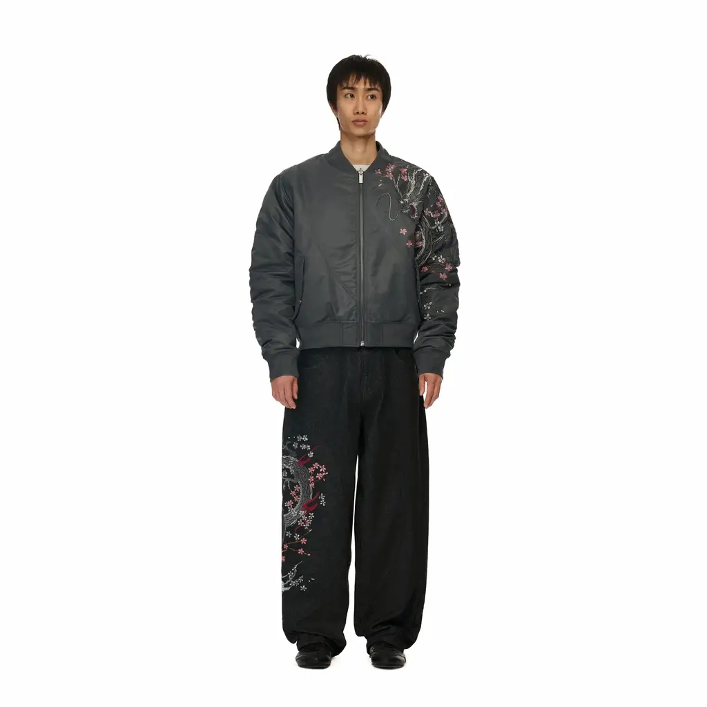 "yakuza" raw Denim black 02 - Image 13