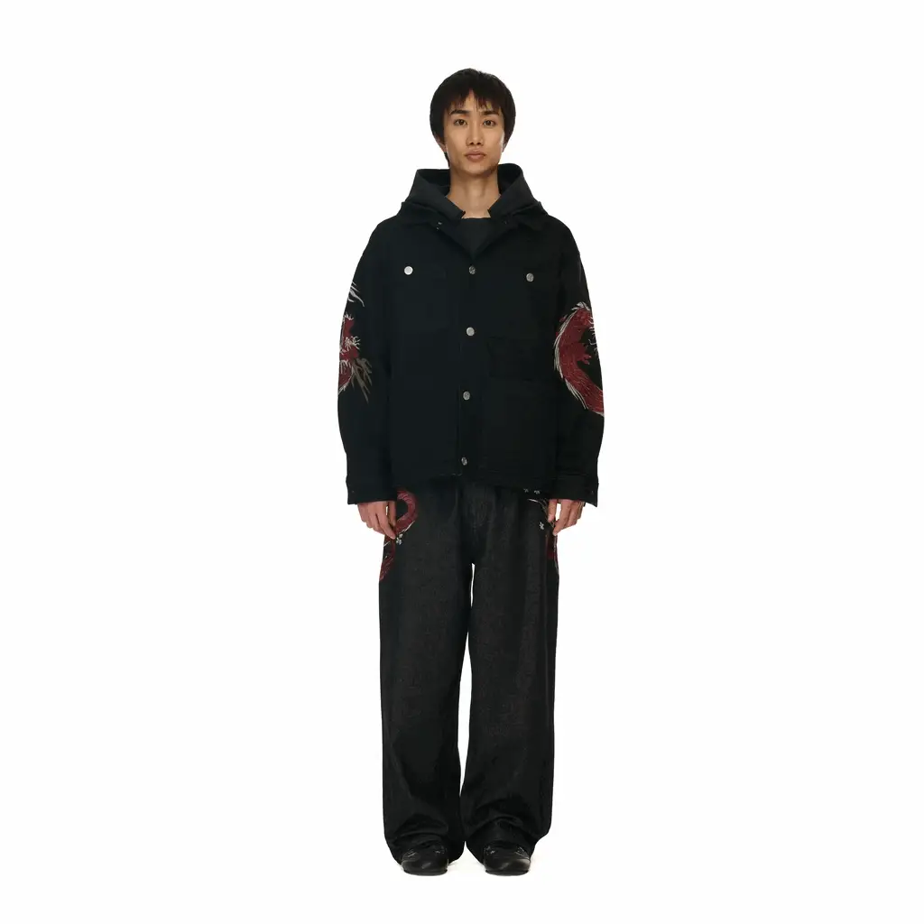 "yakuza" raw Denim black - Image 16