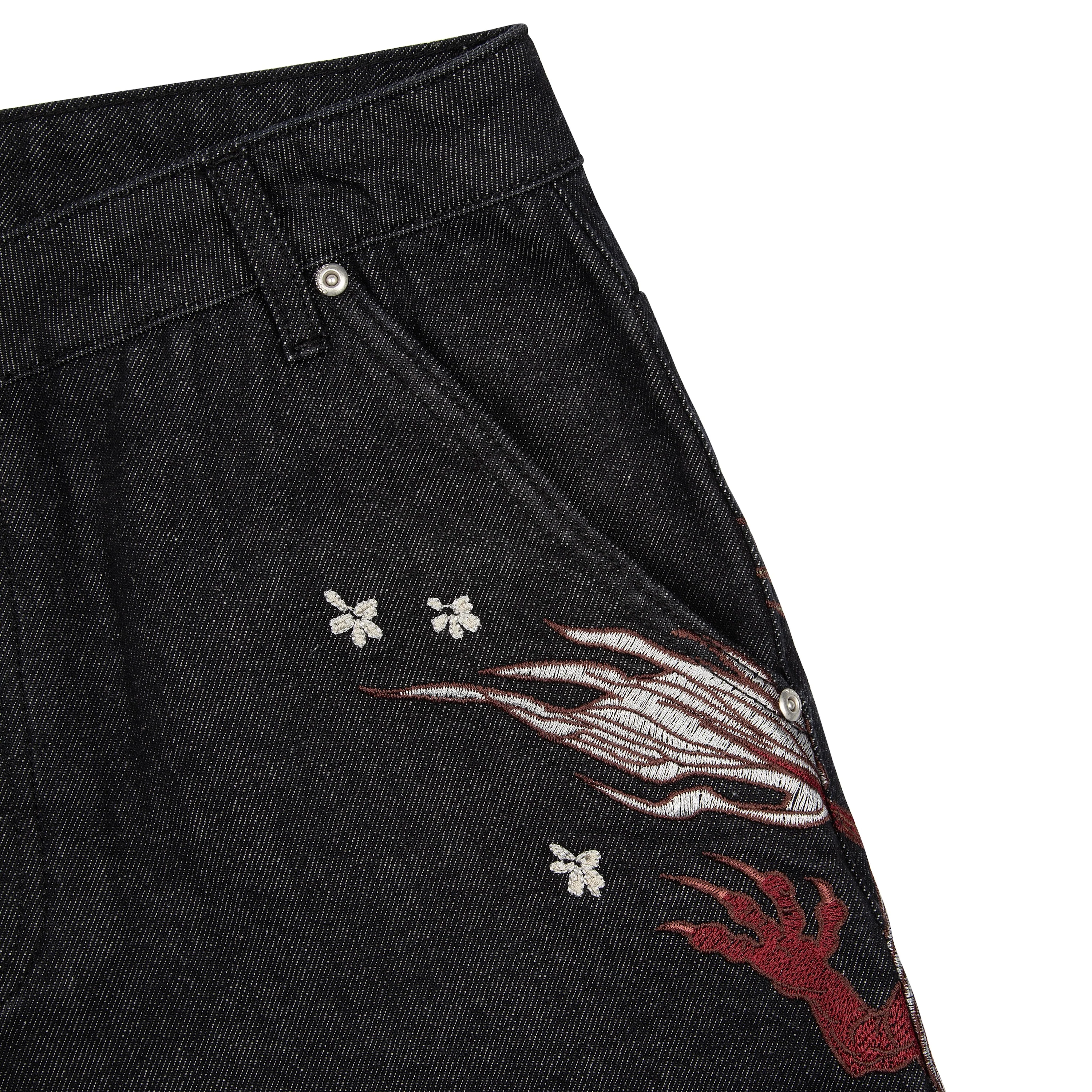 "yakuza" raw Denim black - Image 6