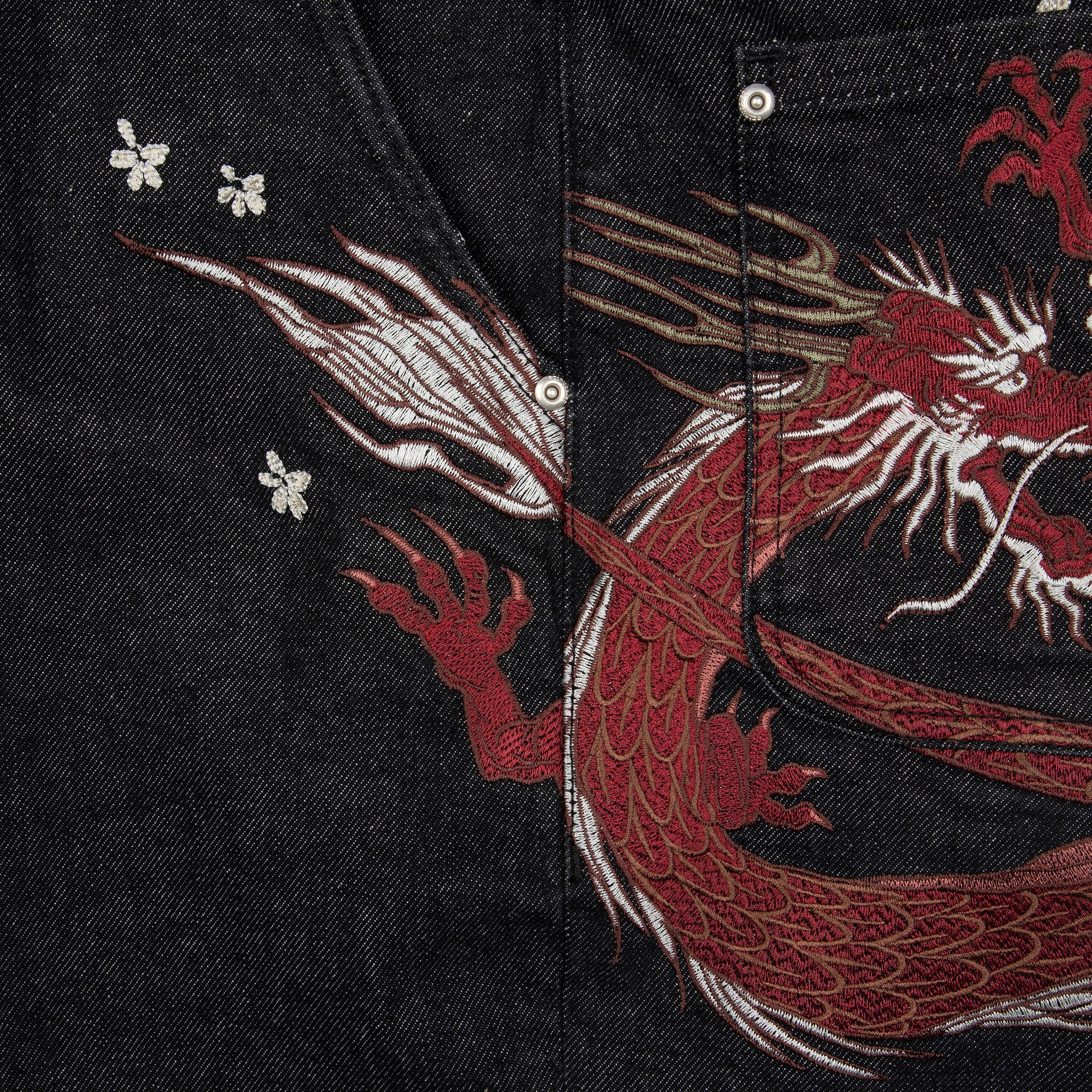"yakuza" raw Denim black - Image 7