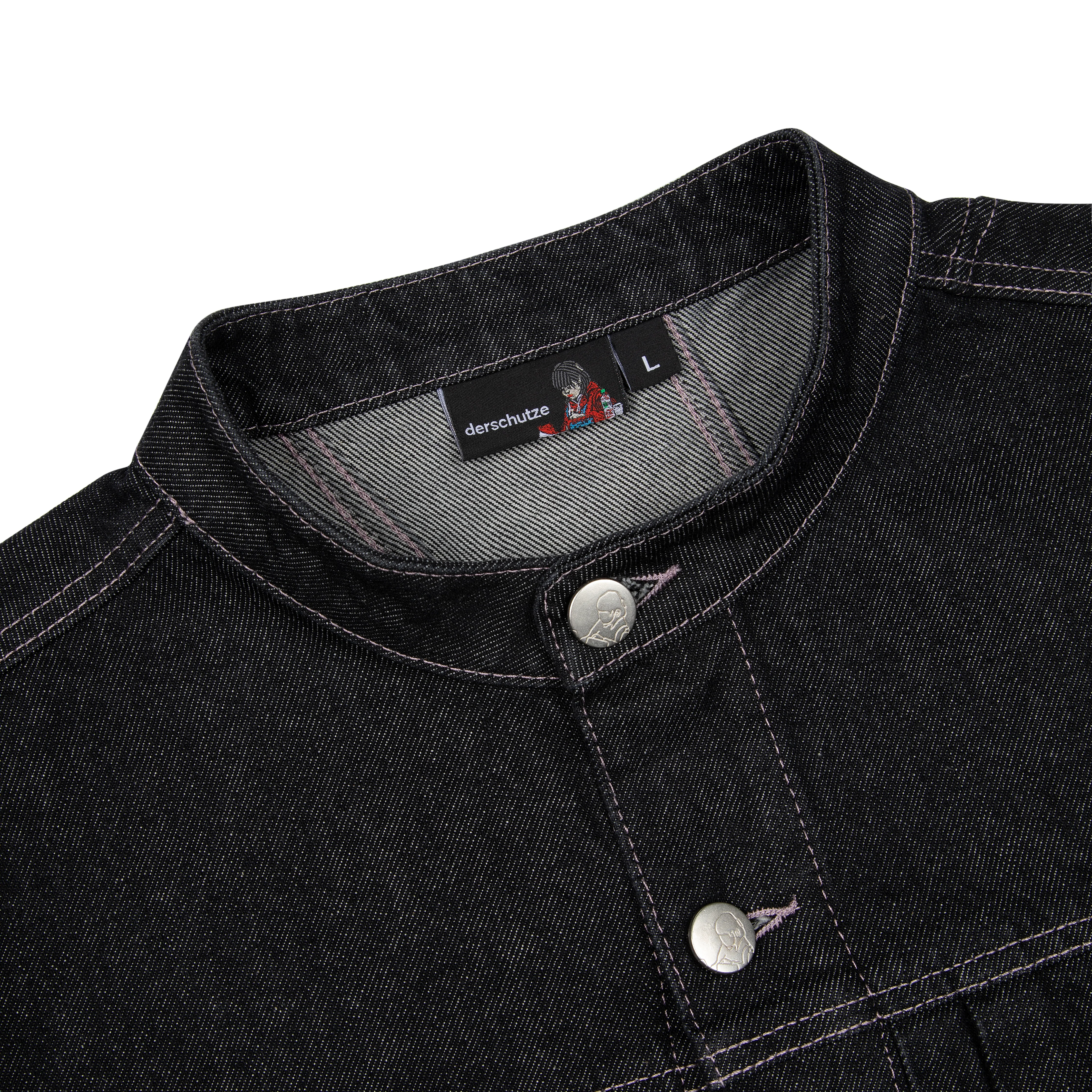 "yakuza" raw denim Jacket - Image 3
