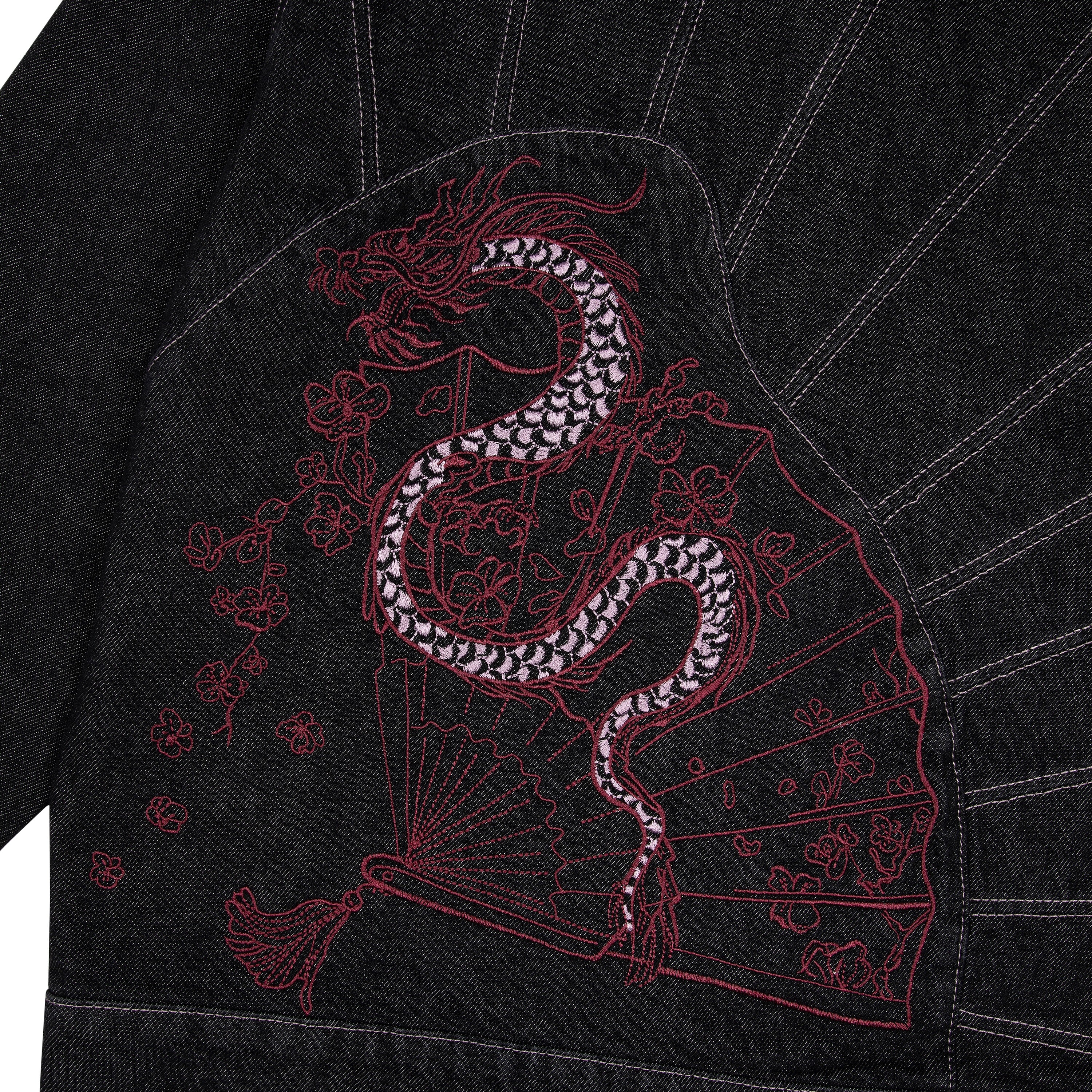 "yakuza" raw denim Jacket - Image 7