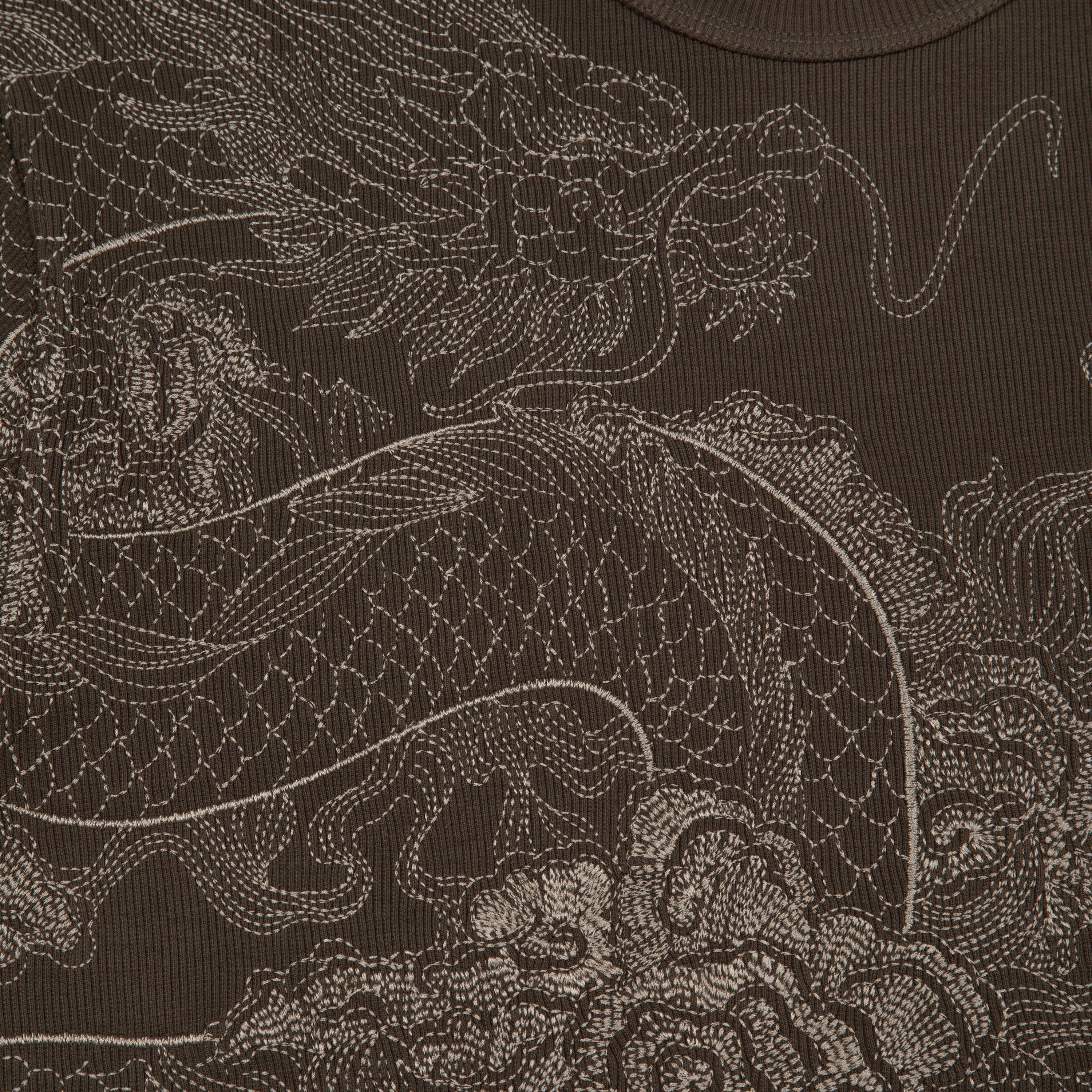 "yakuza" ribbed T Shirt anthracite - Image 4