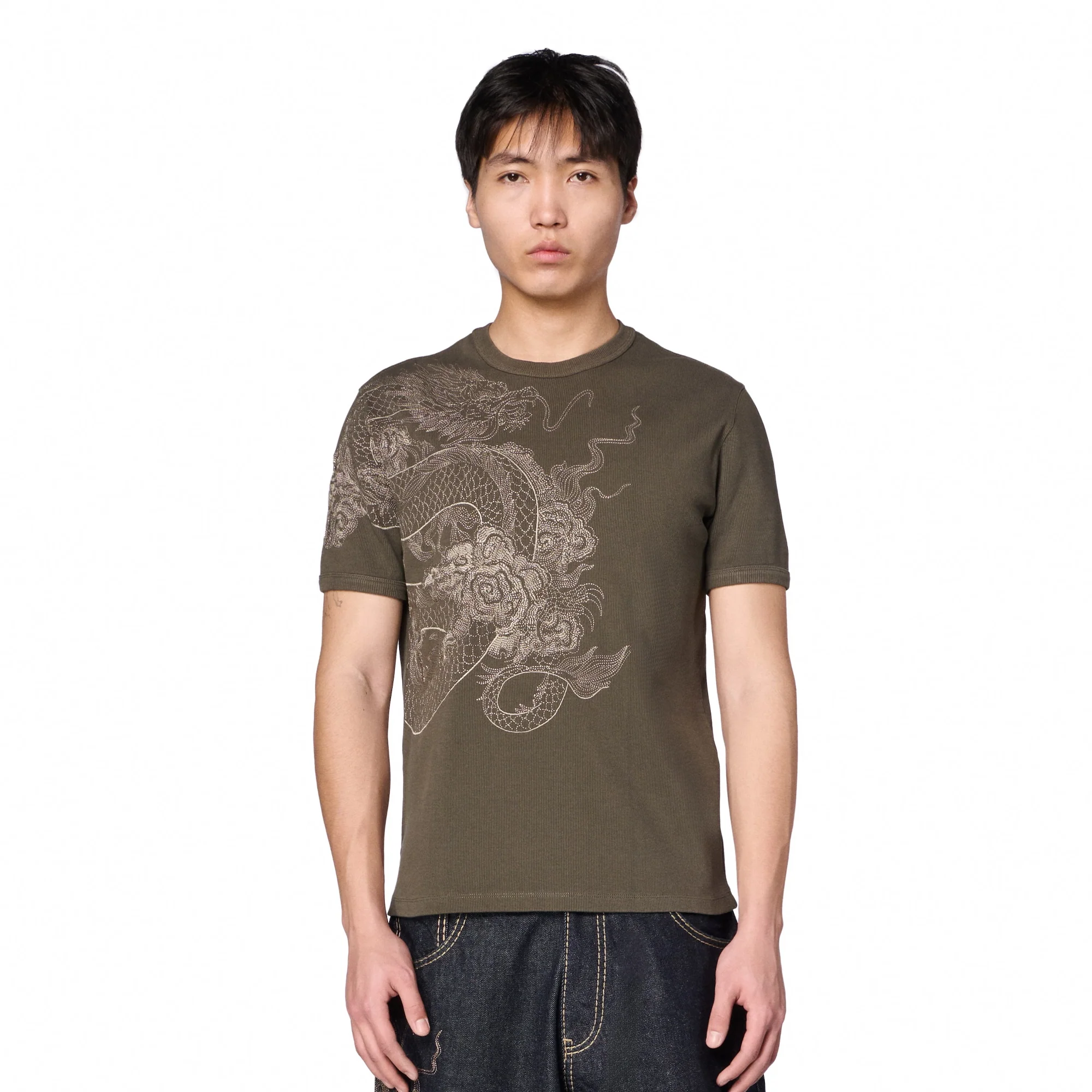 "yakuza" ribbed T Shirt anthracite - Image 5