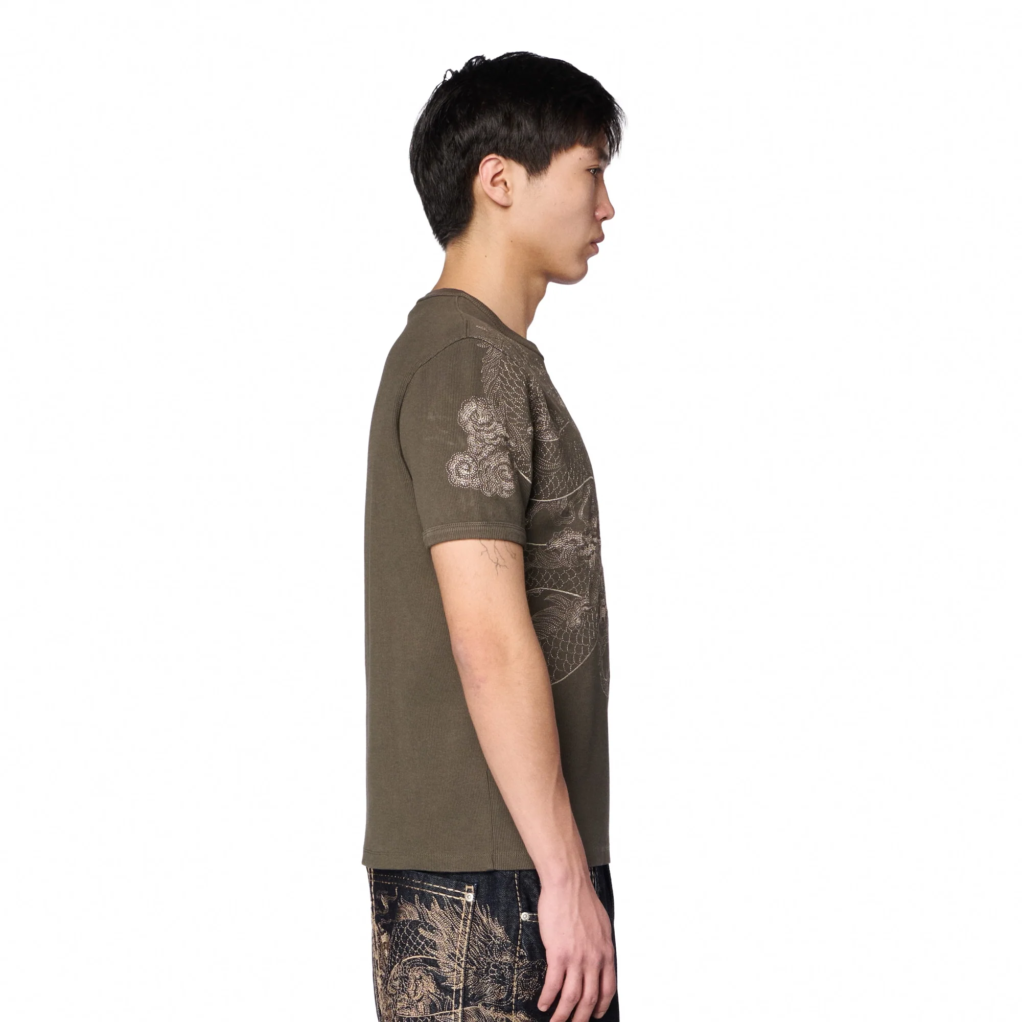 "yakuza" ribbed T Shirt anthracite - Image 6