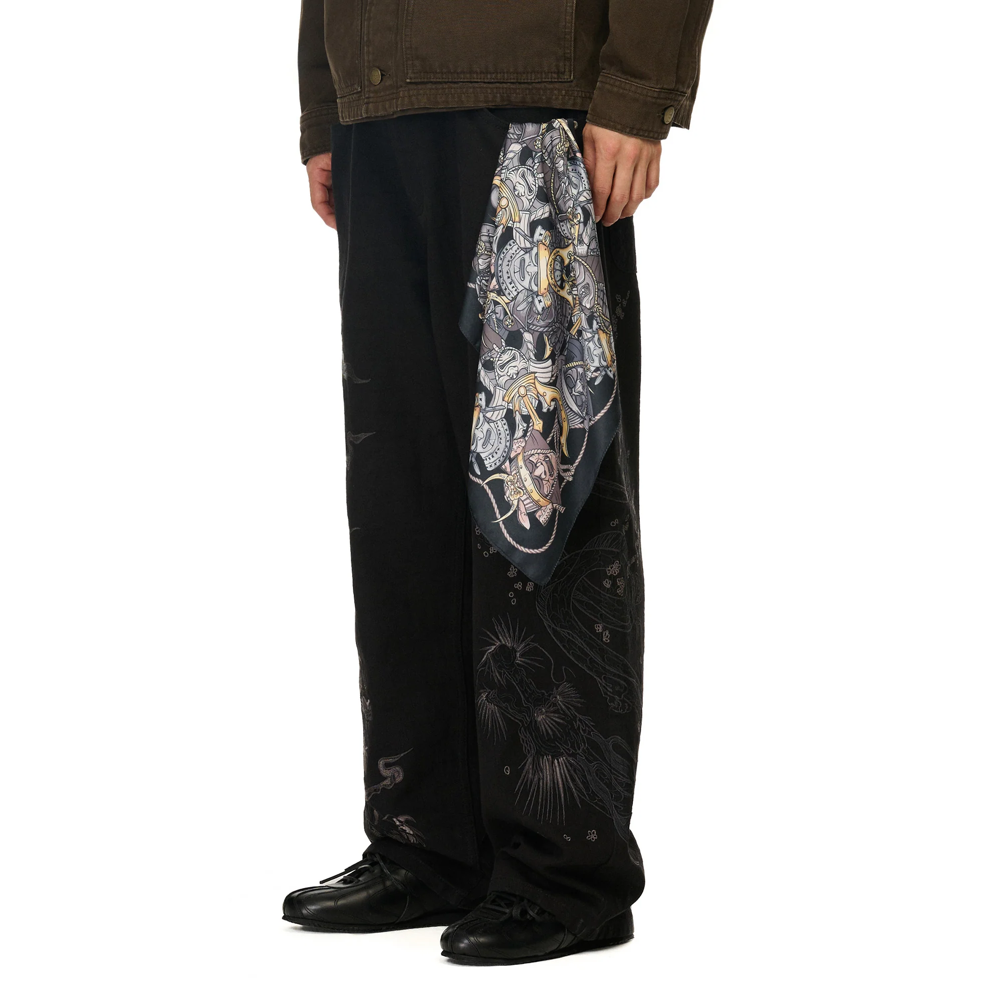 "yakuza"scarf black - Image 4