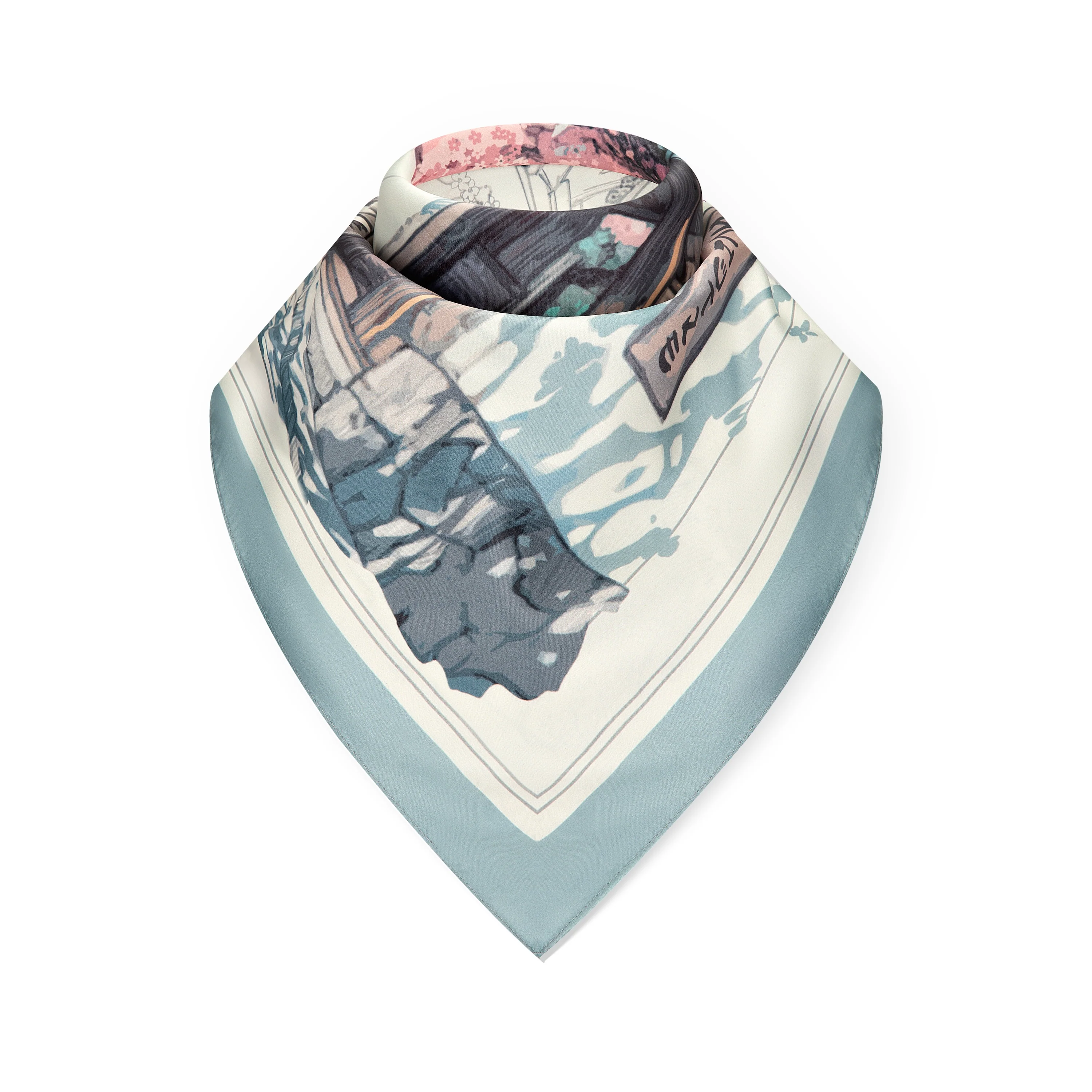"yakuza"scarf creme - Image 3