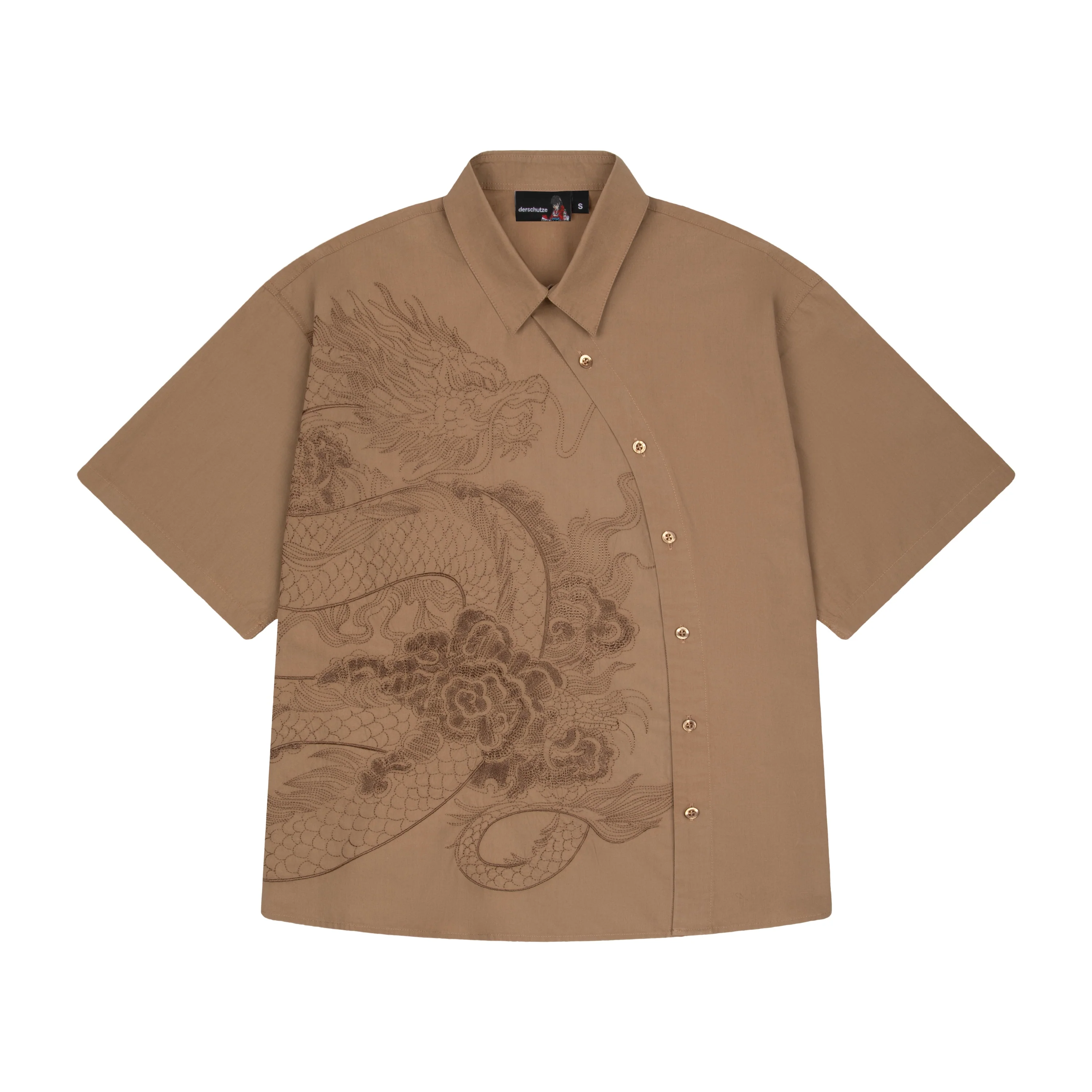 "yakuza" Shirt brown