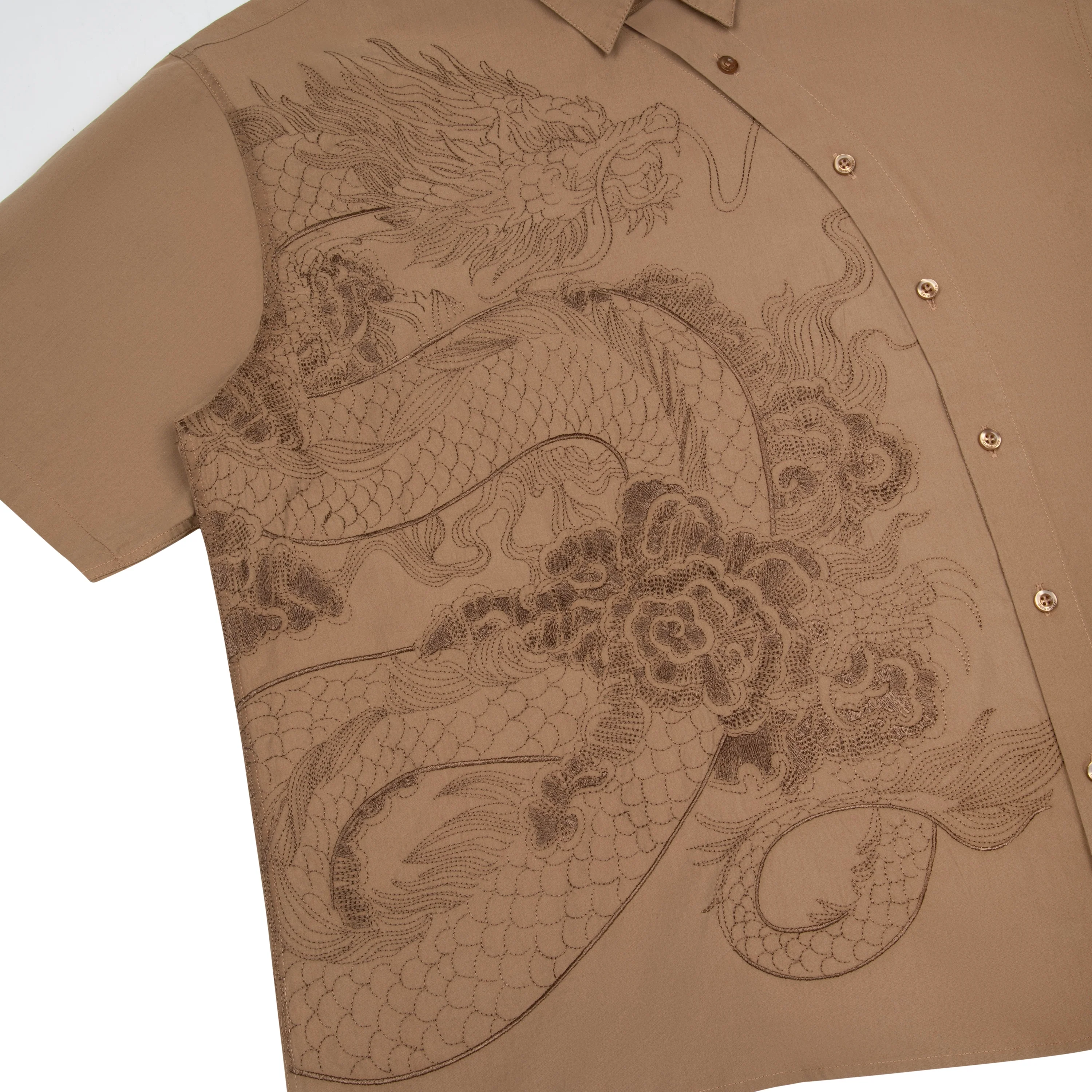 "yakuza" Shirt brown - Image 5