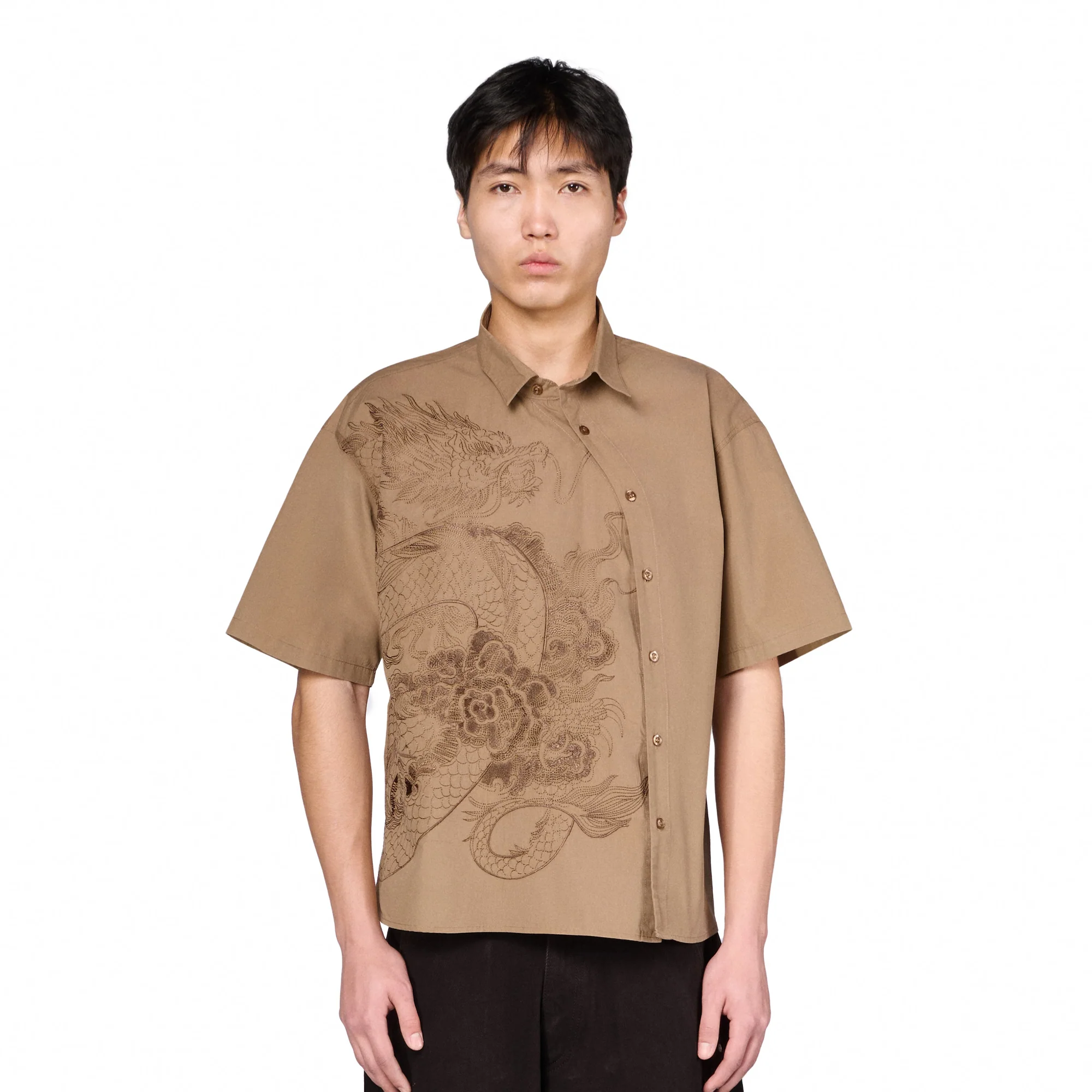 "yakuza" Shirt brown - Image 7