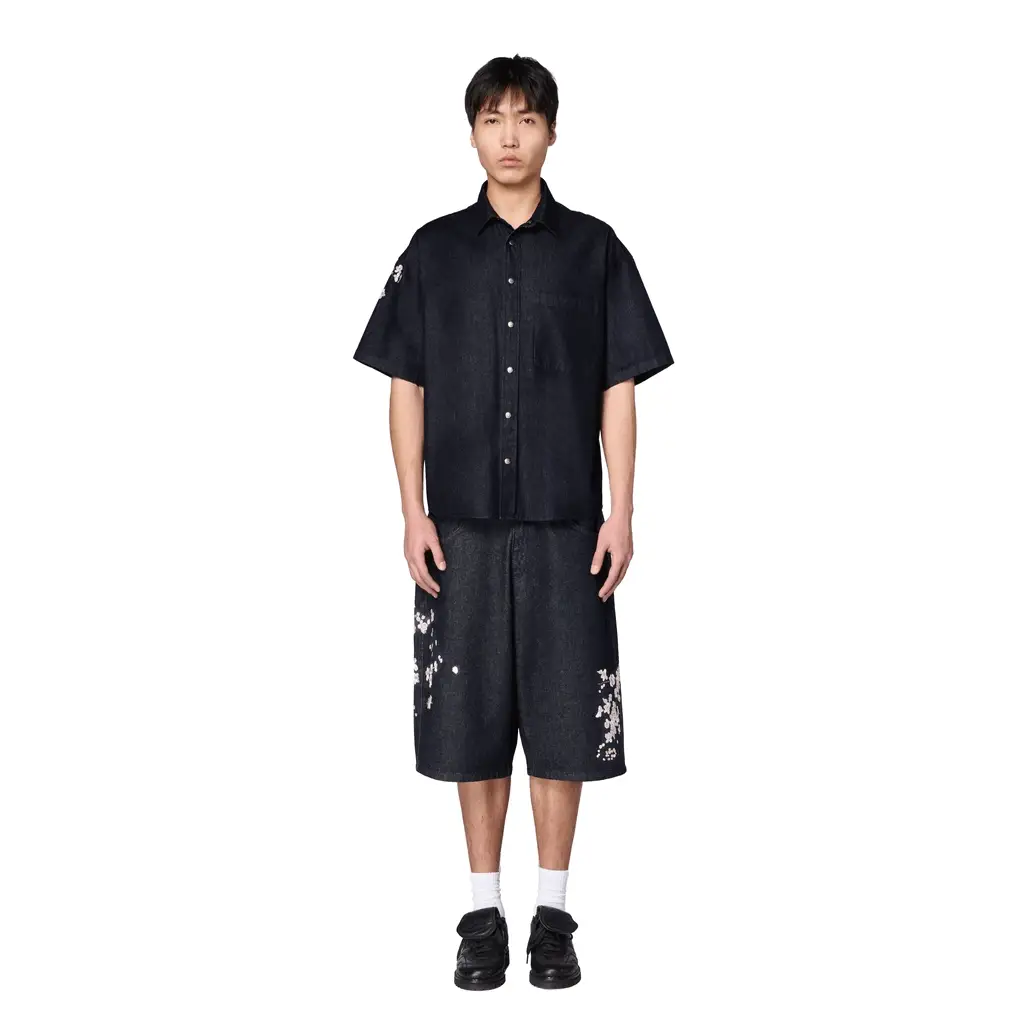 "yakuza" Shirt indigo - Image 10