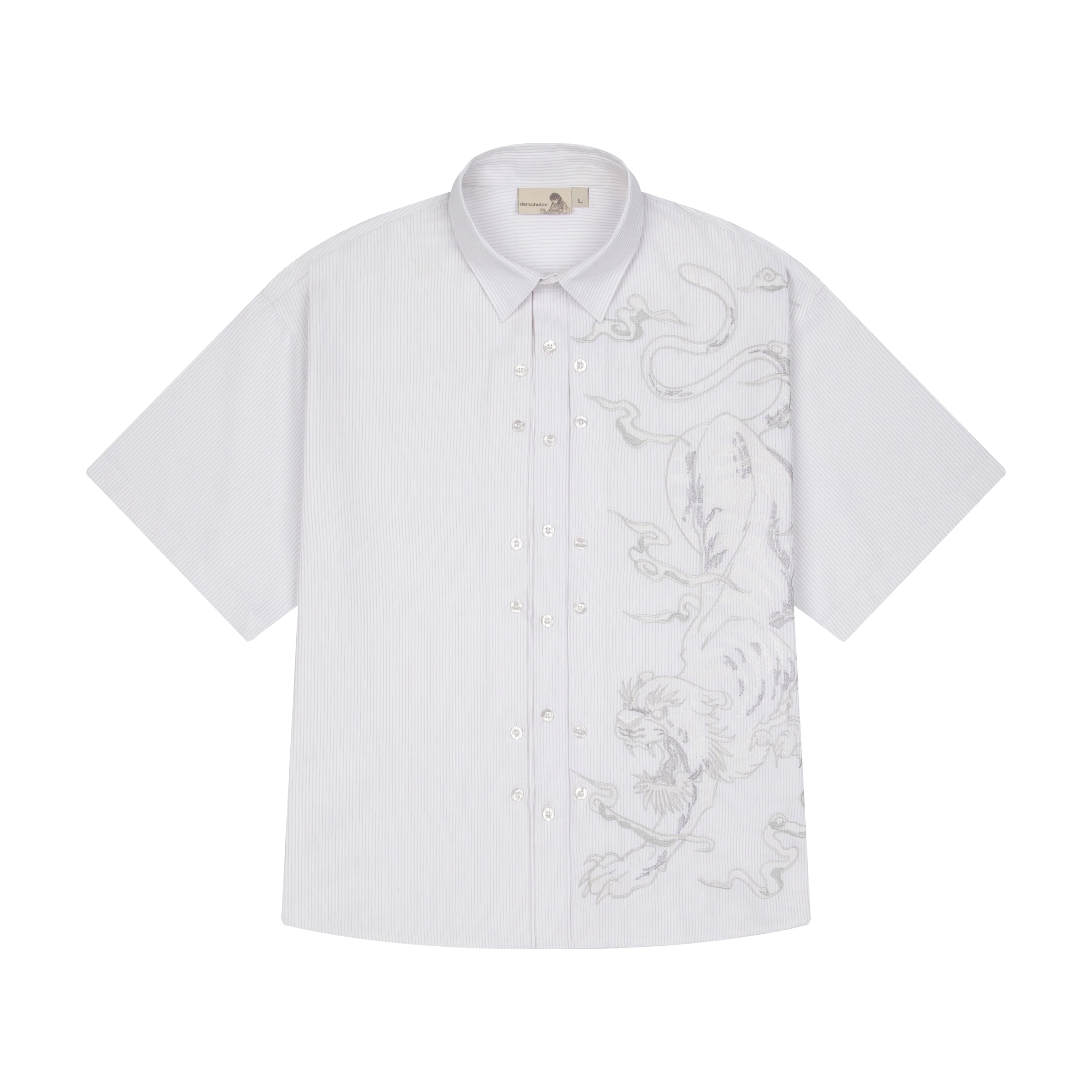 "yakuza" Shirt white striped