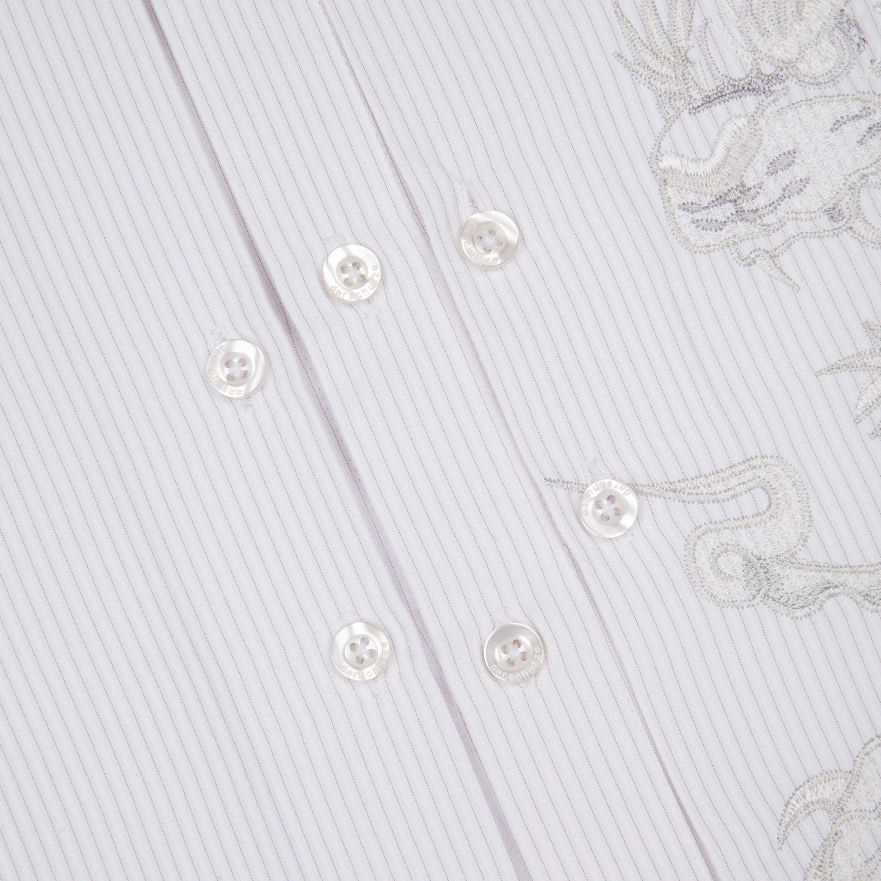 "yakuza" Shirt white striped - Image 4