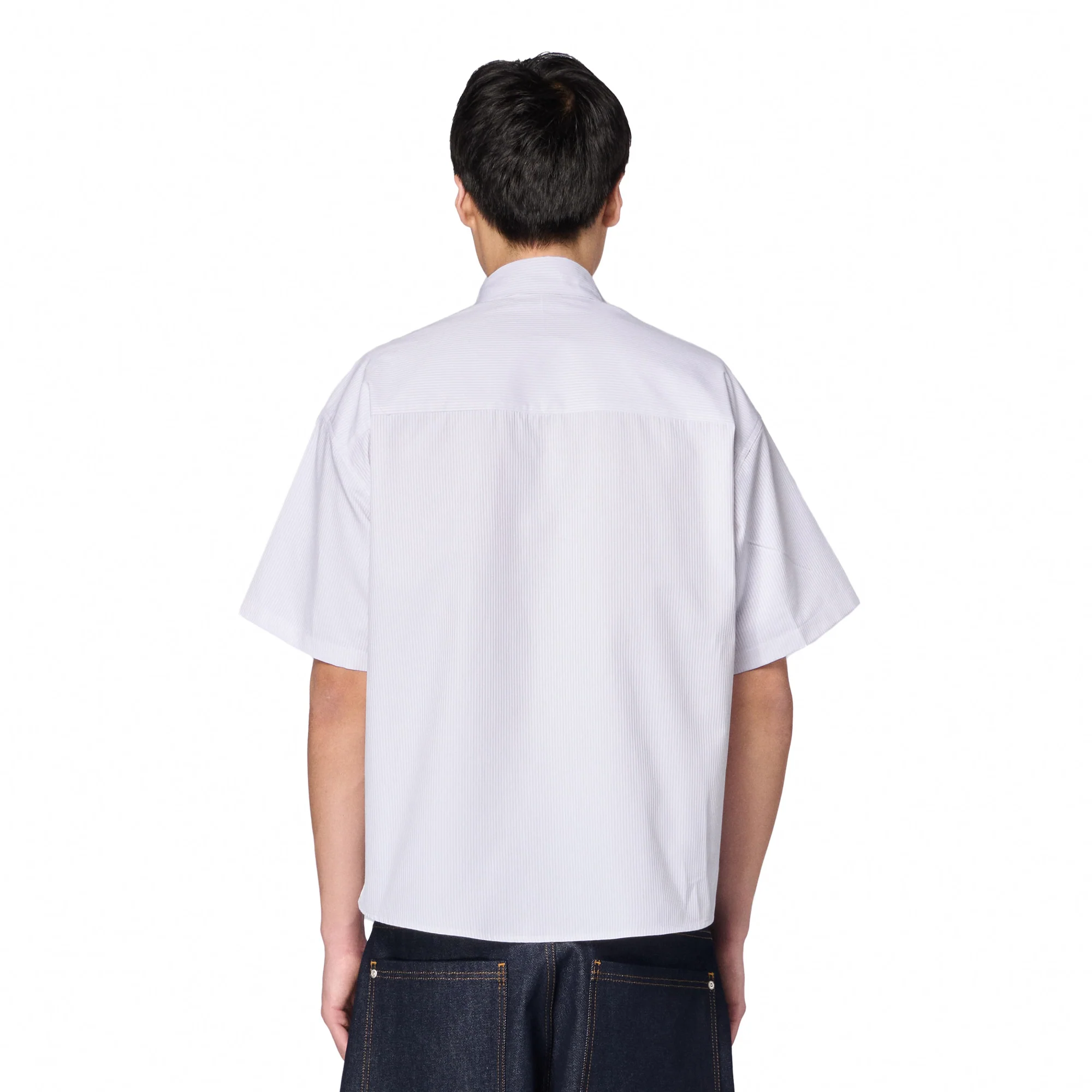 "yakuza" Shirt white striped - Image 8
