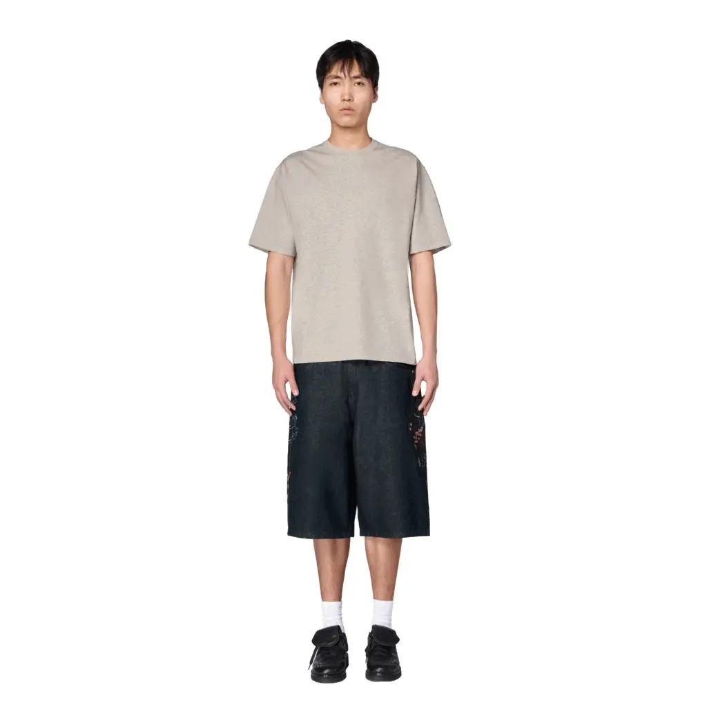 "yakuza" T Shirt grey melange - Image 7