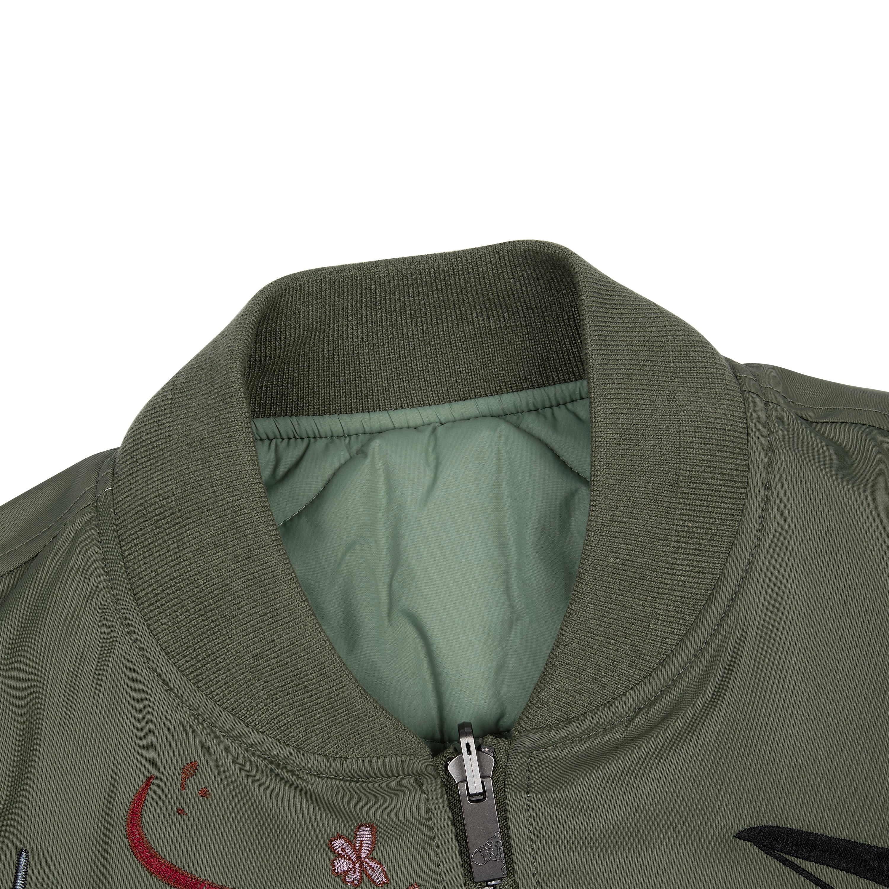 "yakuza v2" bomber Jacket dark green - Image 5