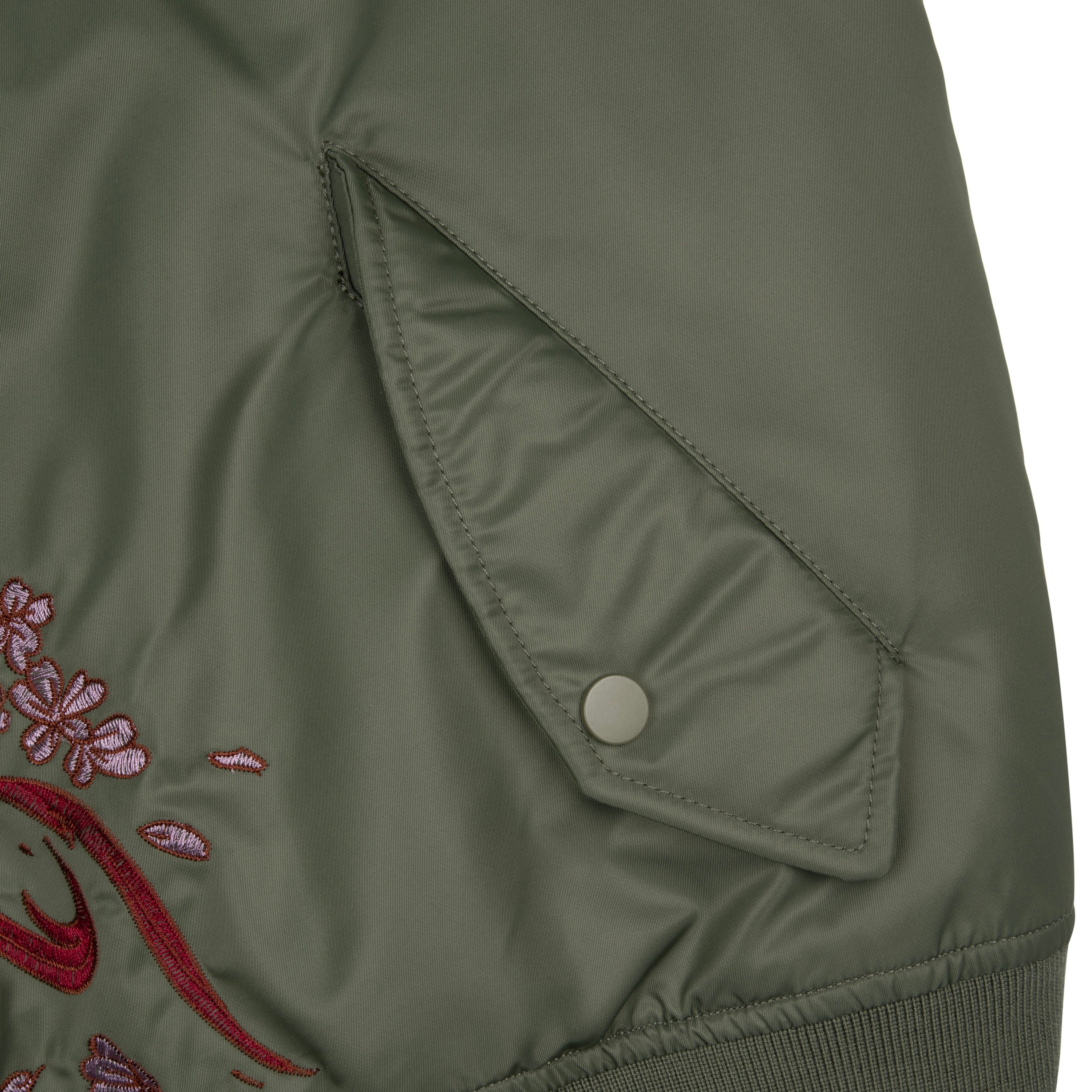 "yakuza v2" bomber Jacket dark green - Image 9