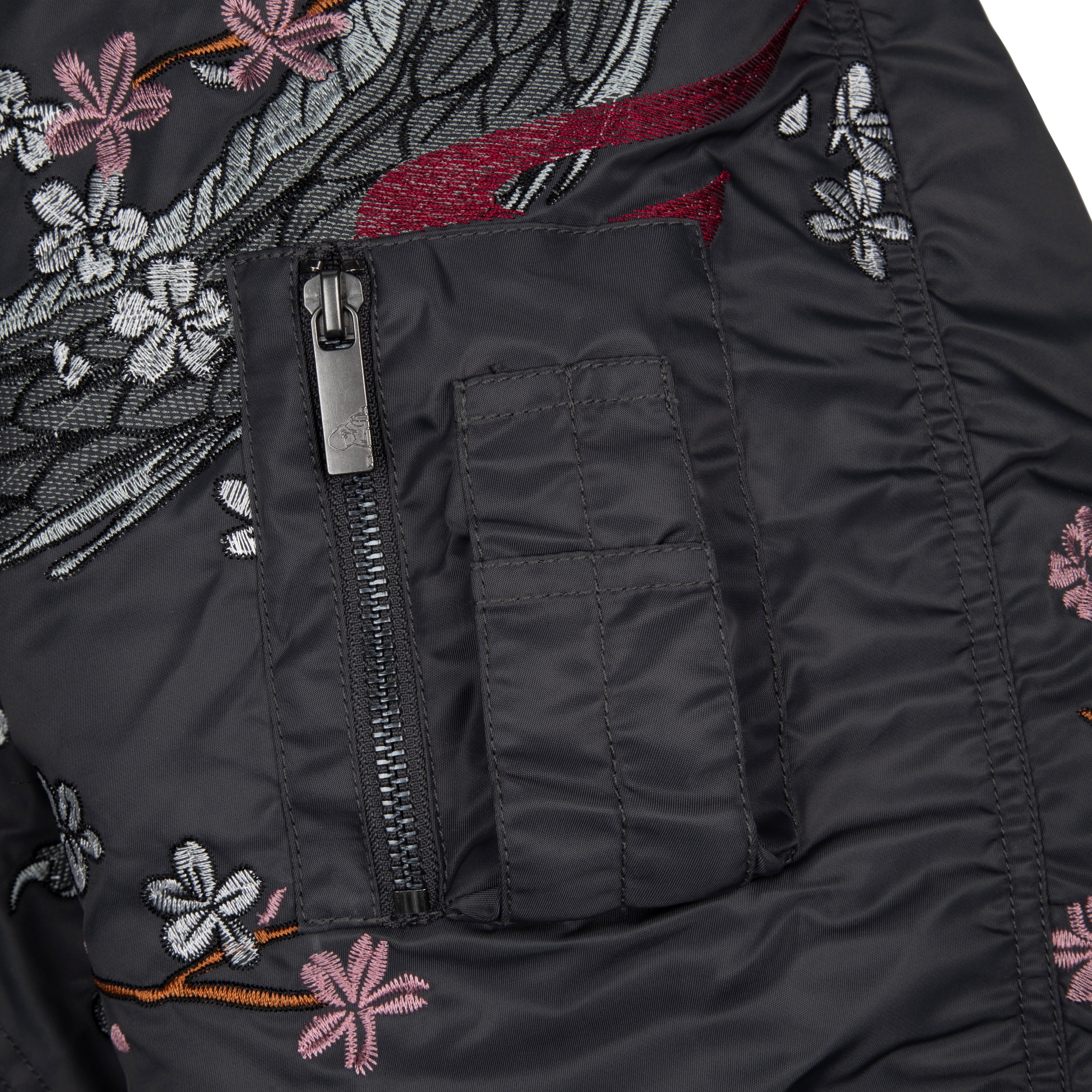 "yakuza v2" bomber Jacket dark grey - Image 10