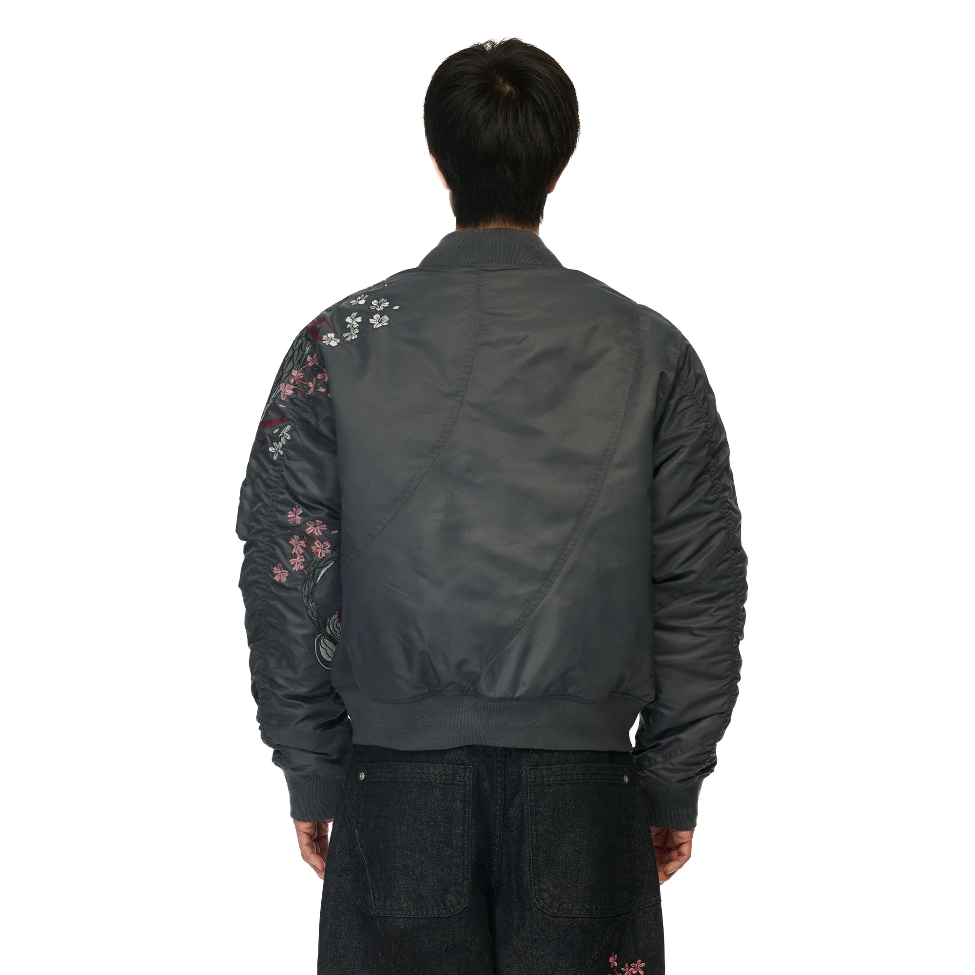 "yakuza v2" bomber Jacket dark grey - Image 15