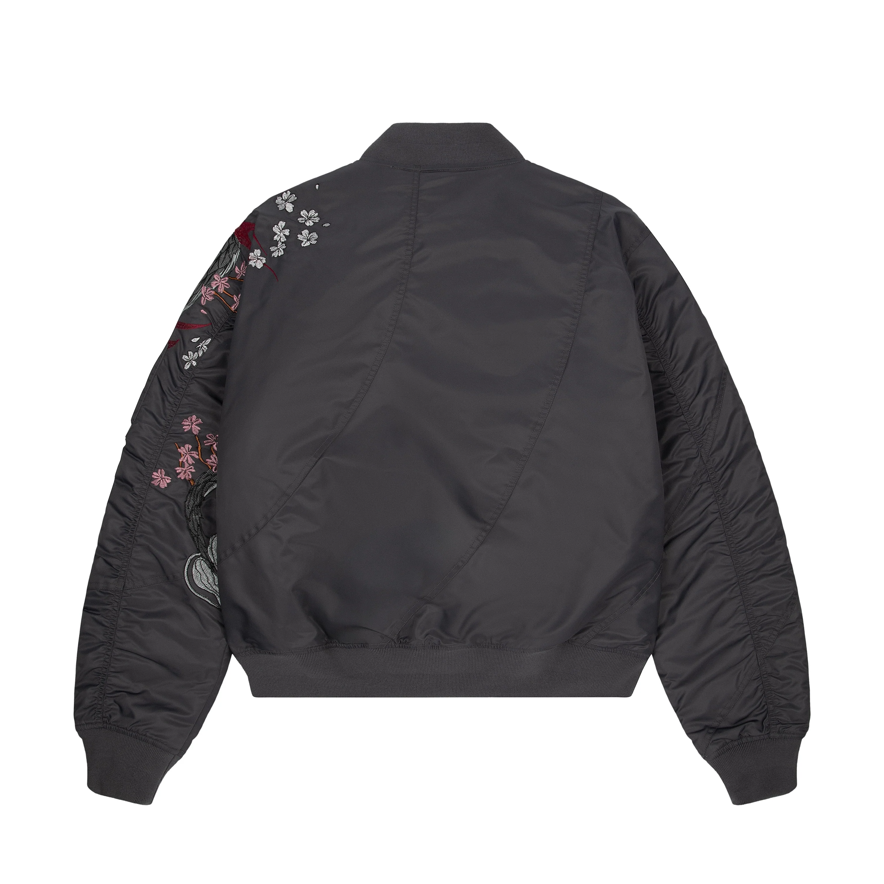 "yakuza v2" bomber Jacket dark grey - Image 2