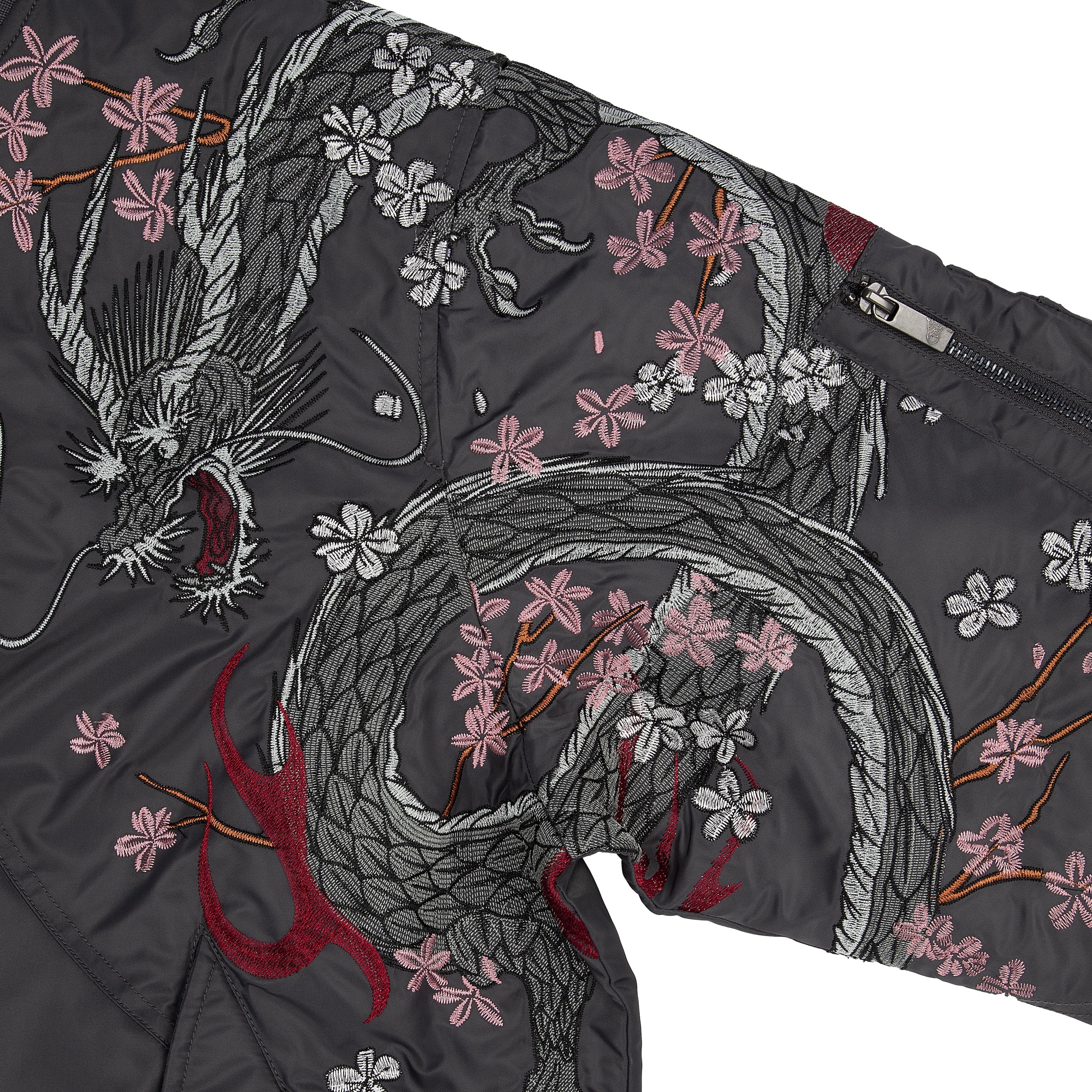 "yakuza v2" bomber Jacket dark grey - Image 7