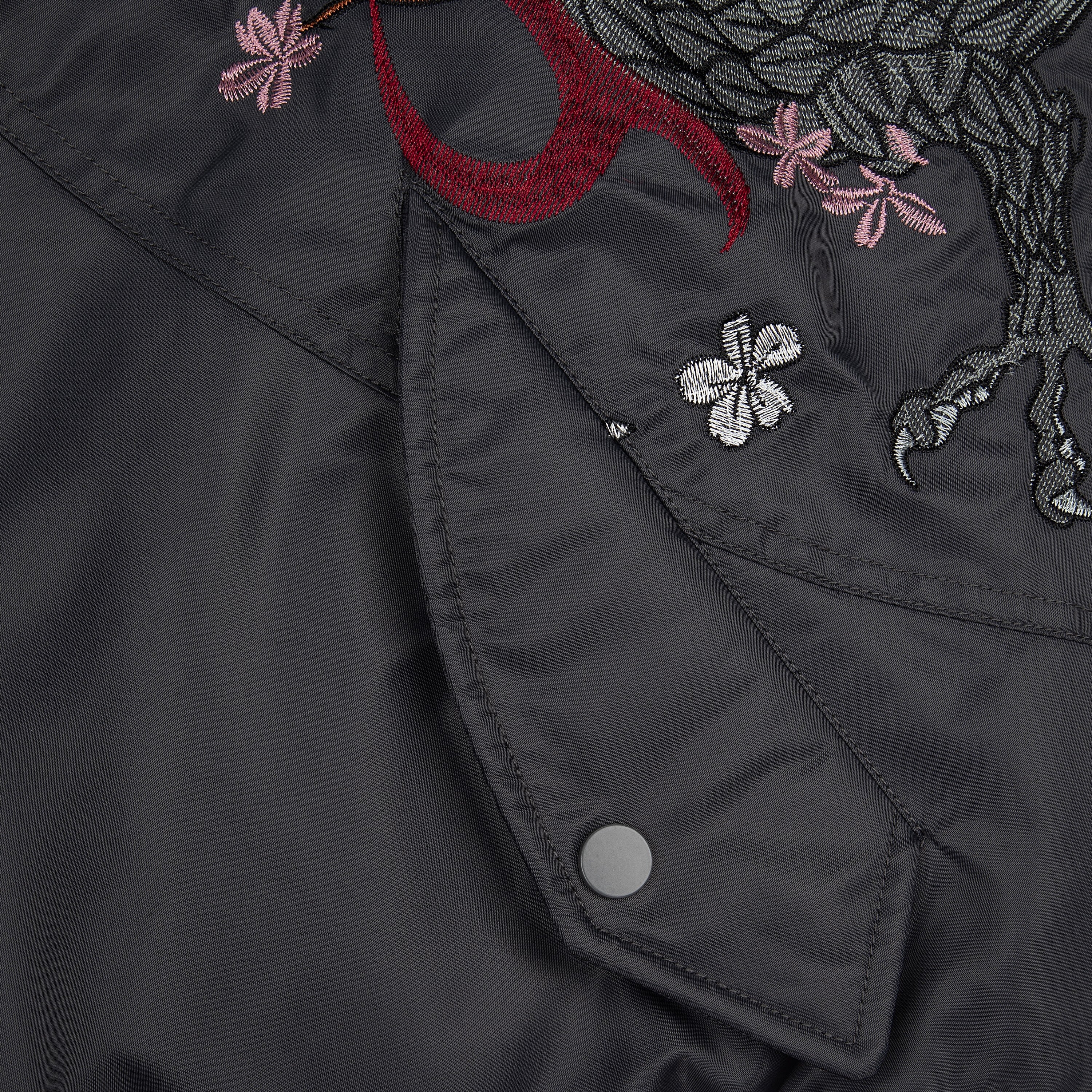"yakuza v2" bomber Jacket dark grey - Image 9