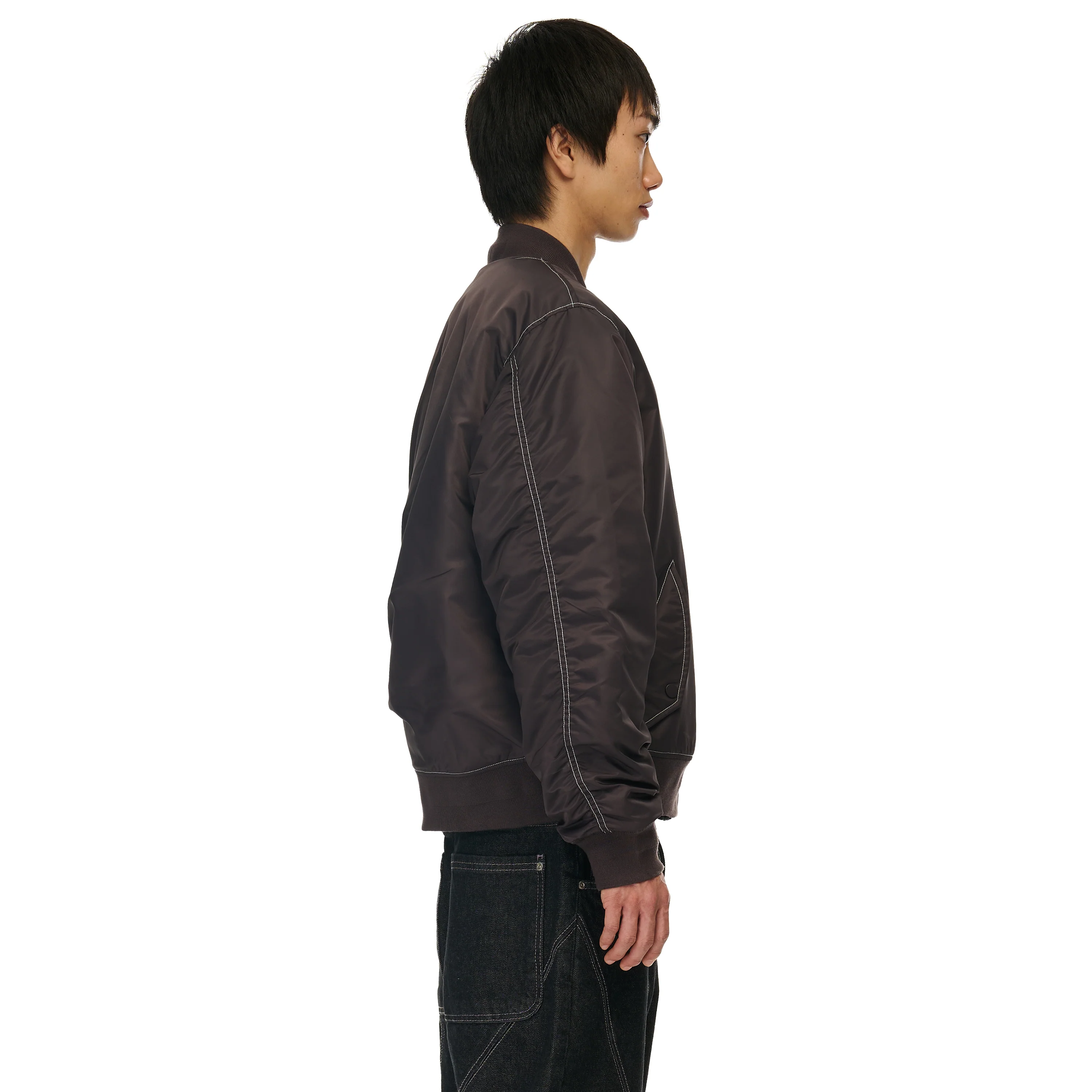 "yakuza v2" bomber Jacket deep plum - Image 16