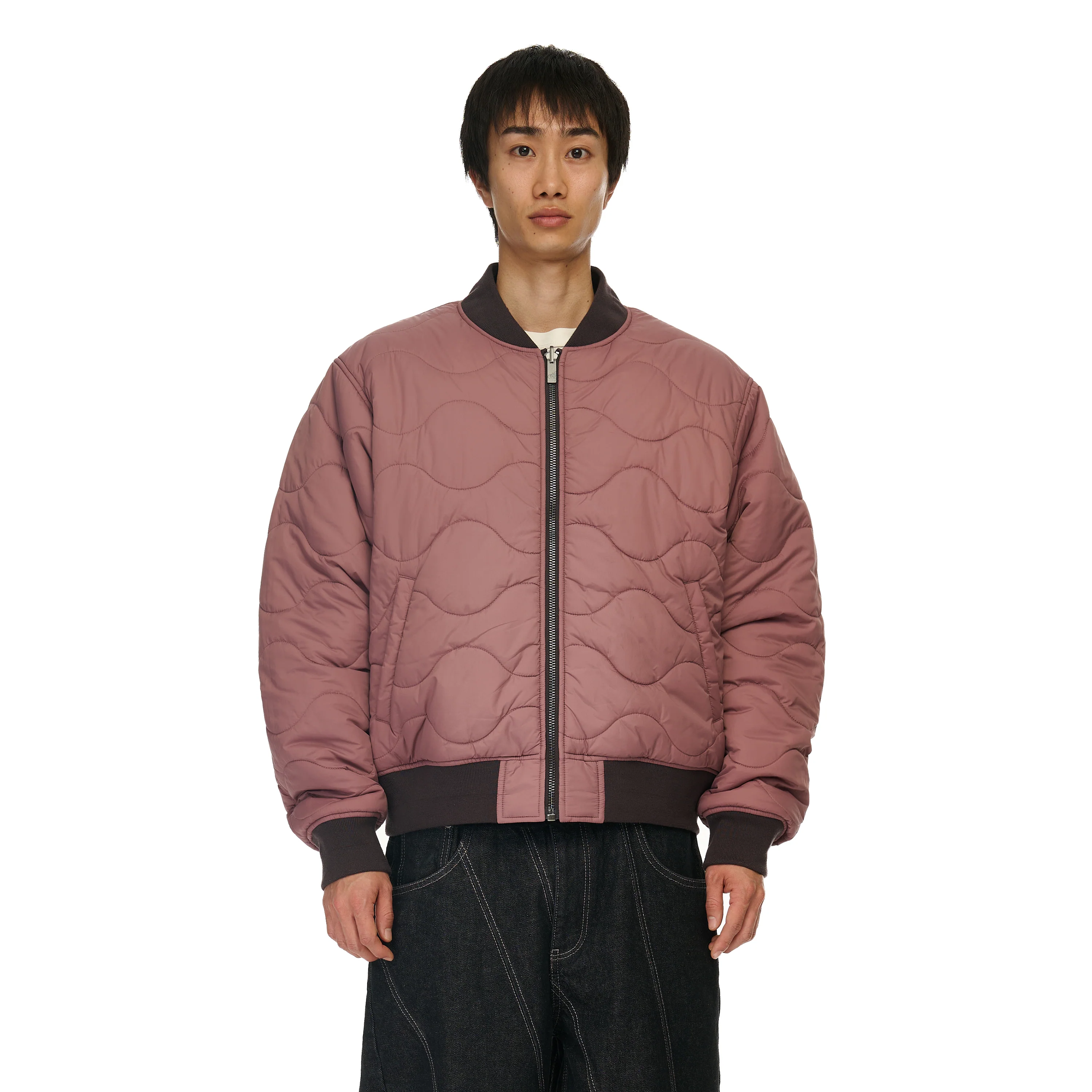 "yakuza v2" bomber Jacket deep plum - Image 17