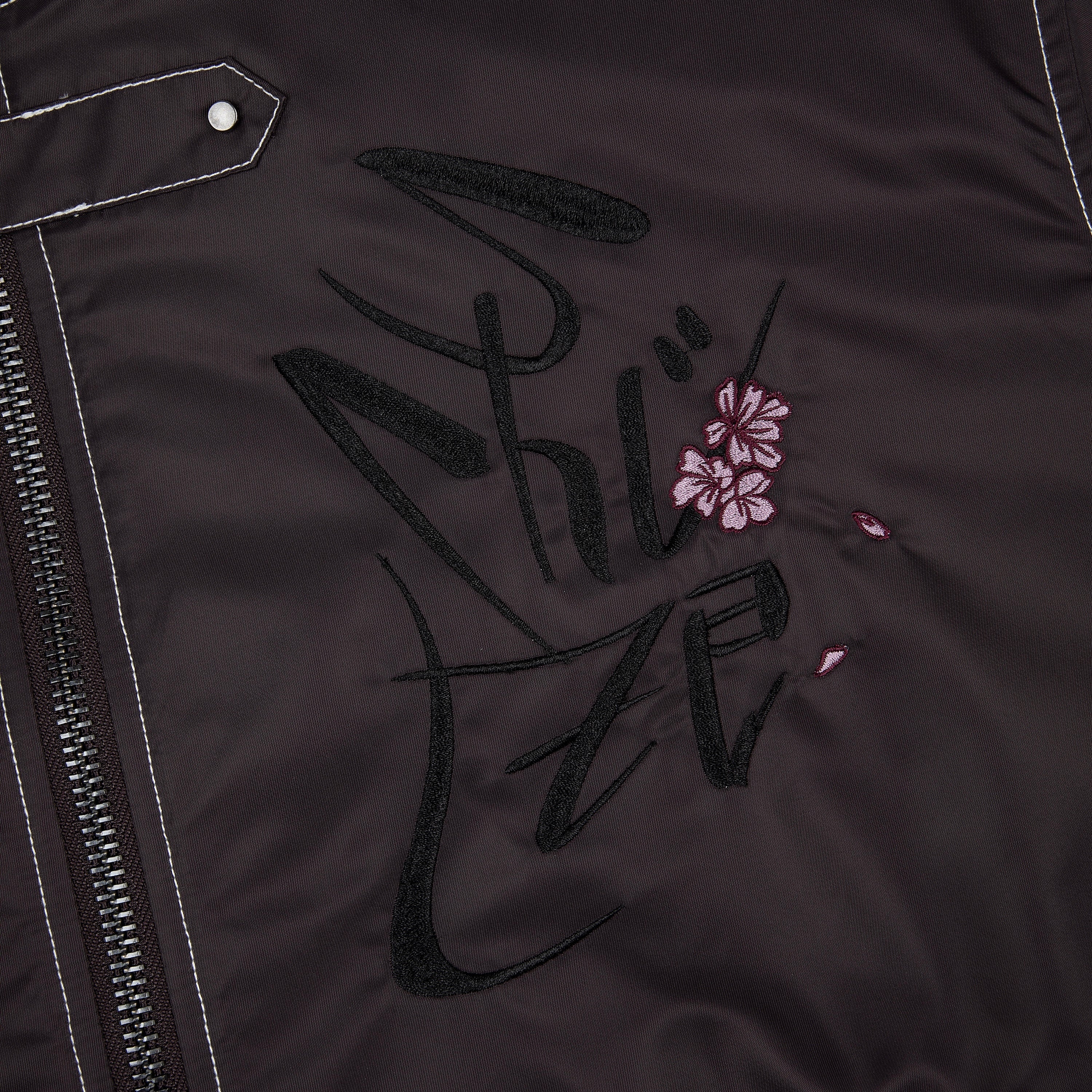 "yakuza v2" bomber Jacket deep plum - Image 7