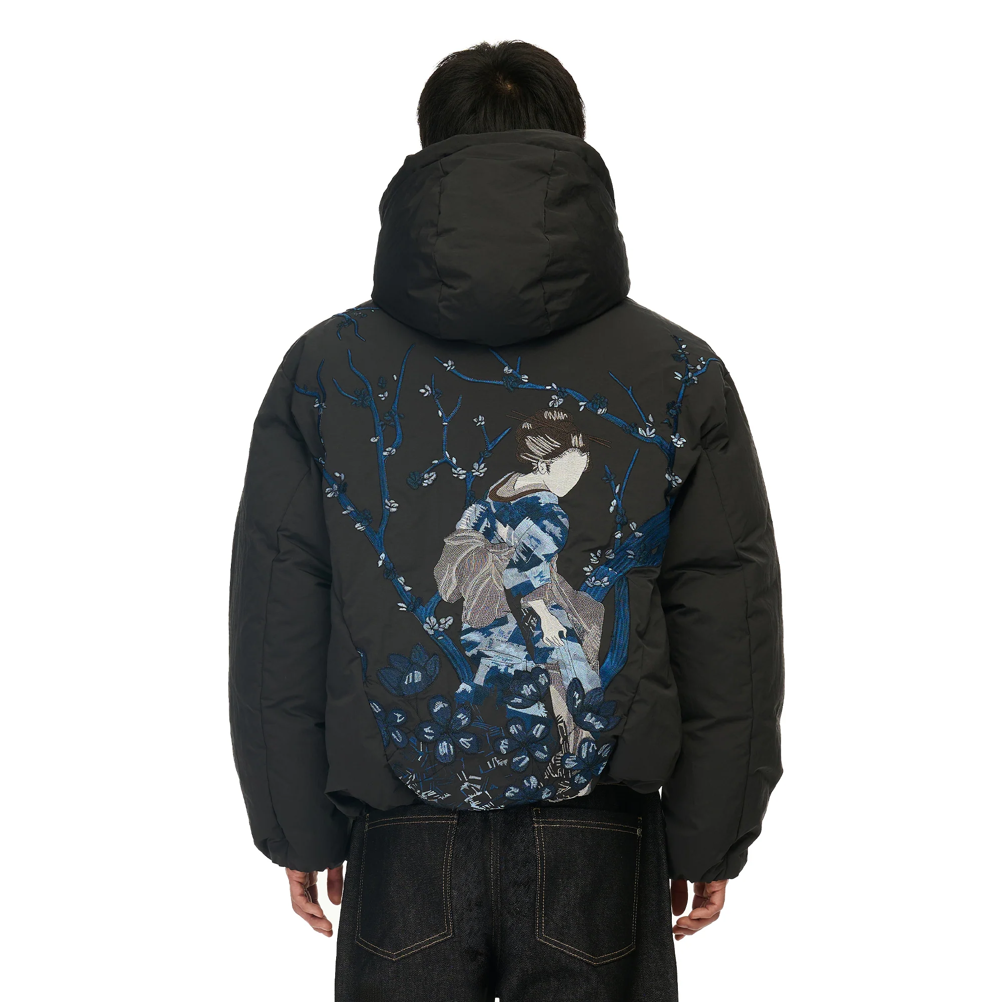 "yakuza v2" down Puffer jacket anthracite - Image 12