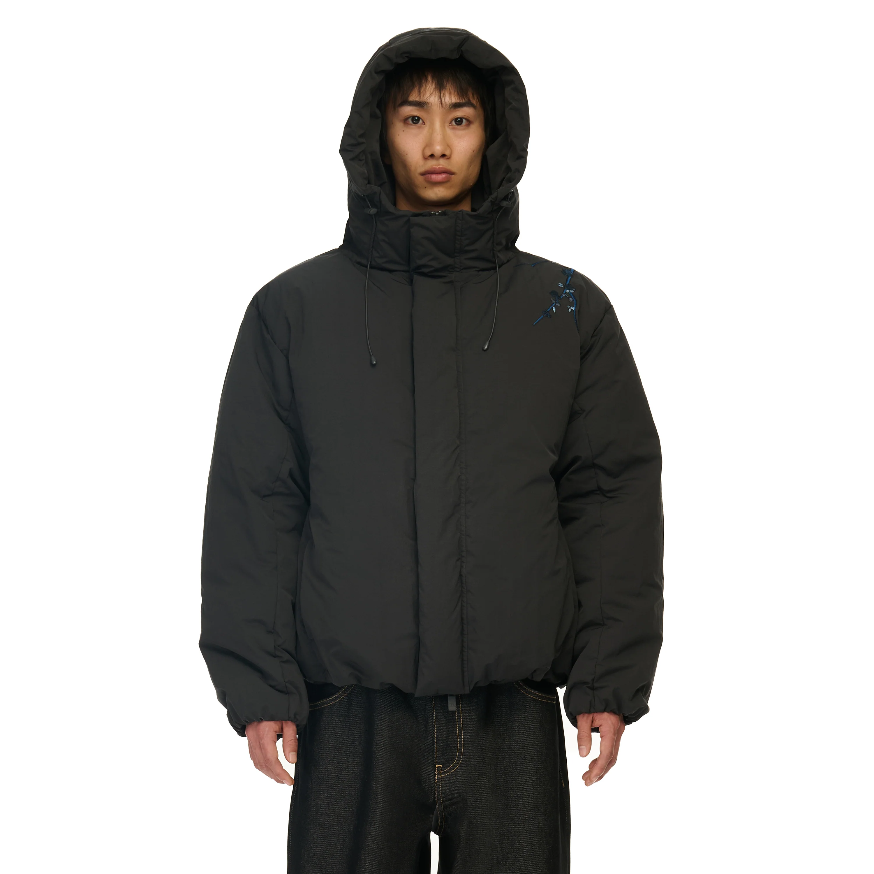 "yakuza v2" down Puffer jacket anthracite - Image 14