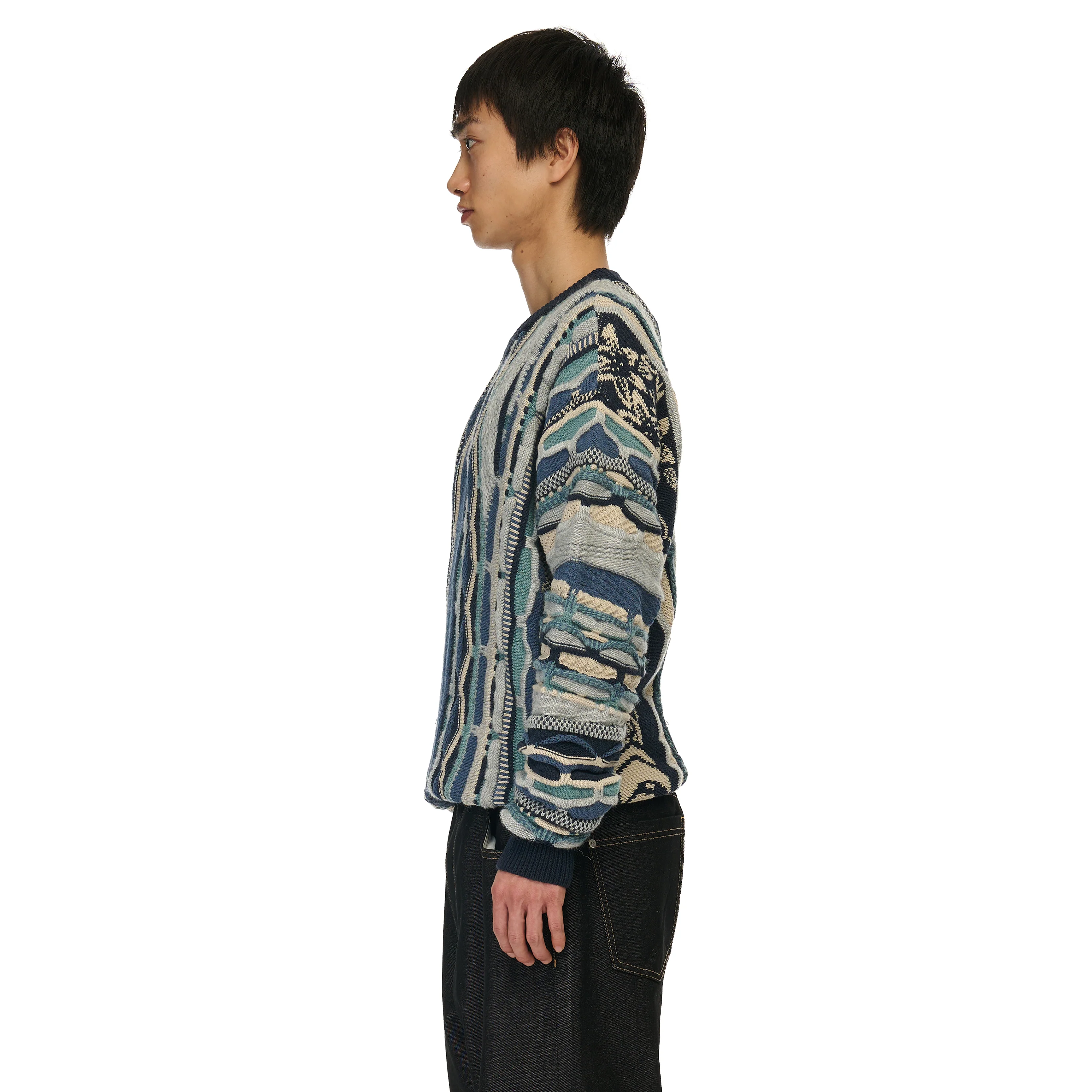 "yakuza v2" Knit dark blue - Image 11