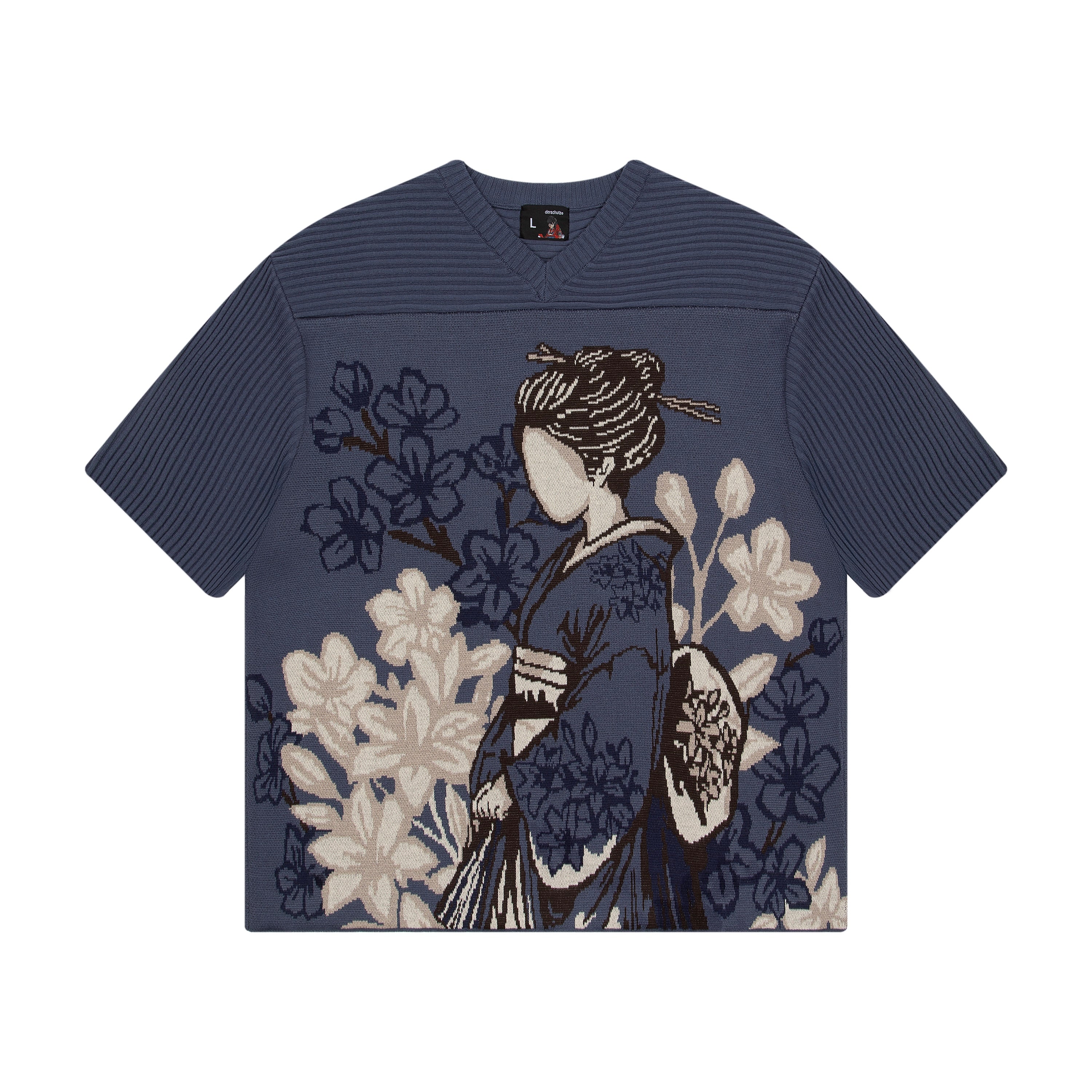 "yakuza v2" knitted Jersey blue