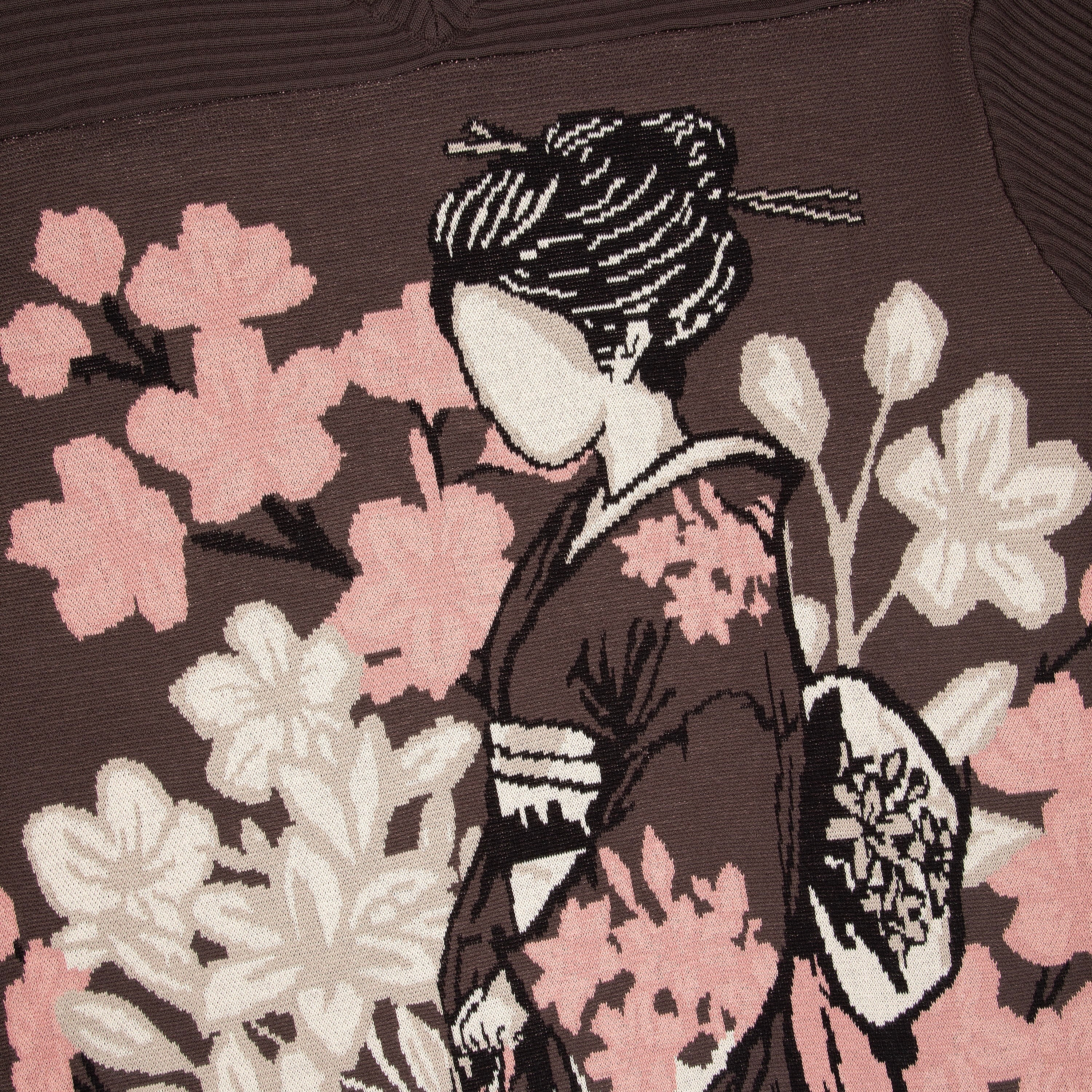 "yakuza v2" knitted Jersey brown - Image 4