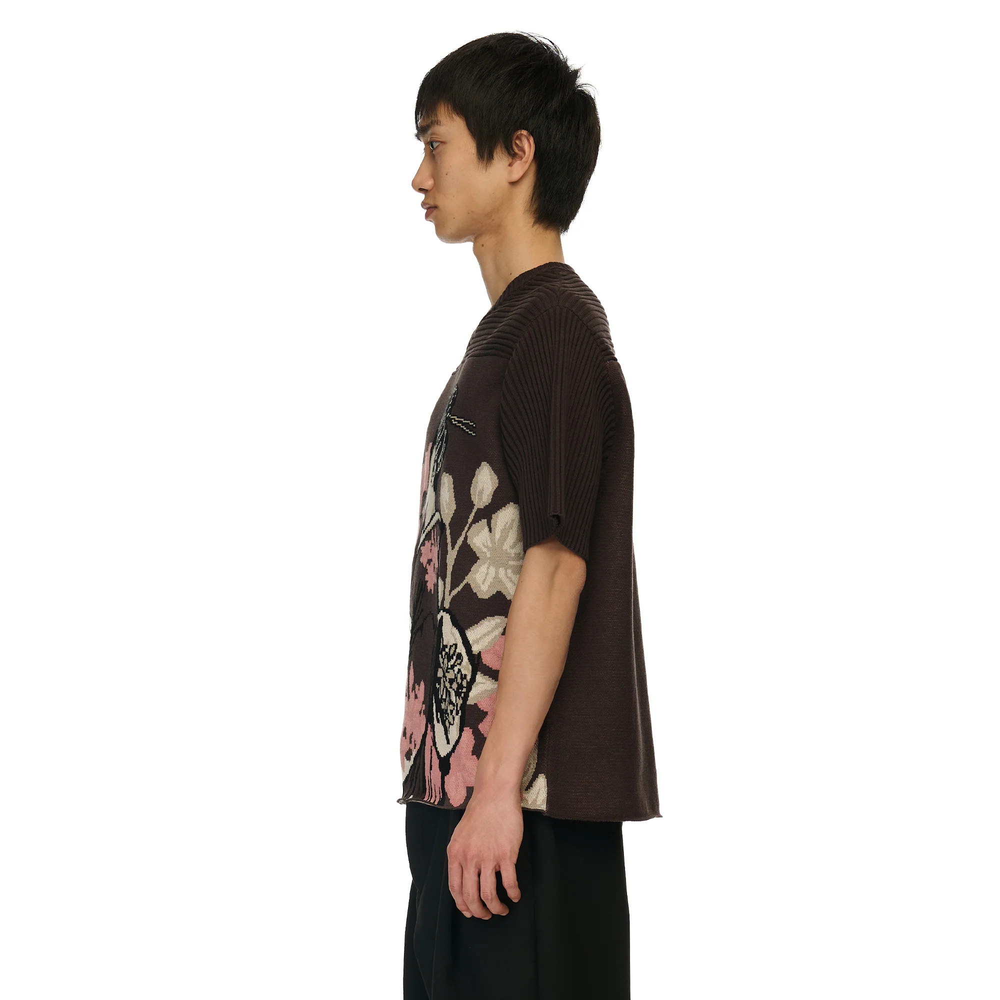 "yakuza v2" knitted Jersey brown - Image 6