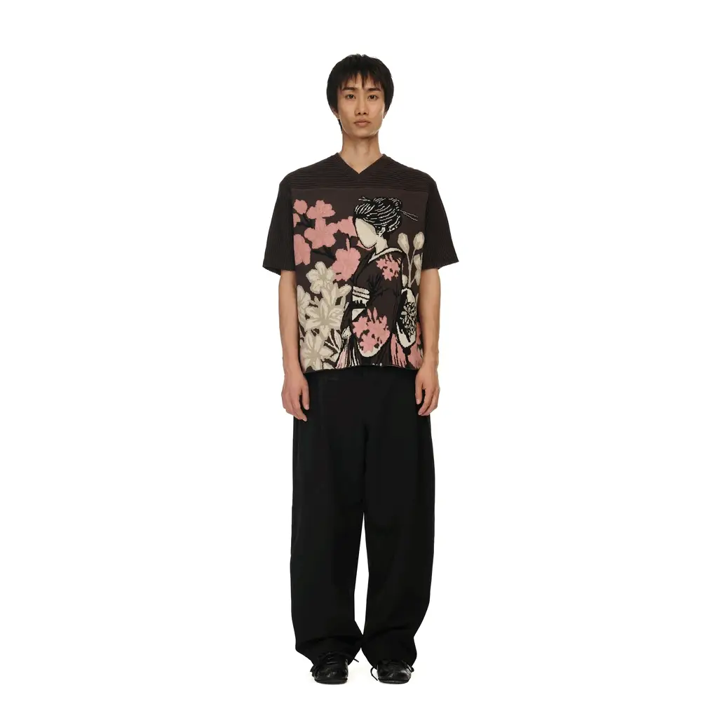 "yakuza v2" knitted Jersey brown - Image 9