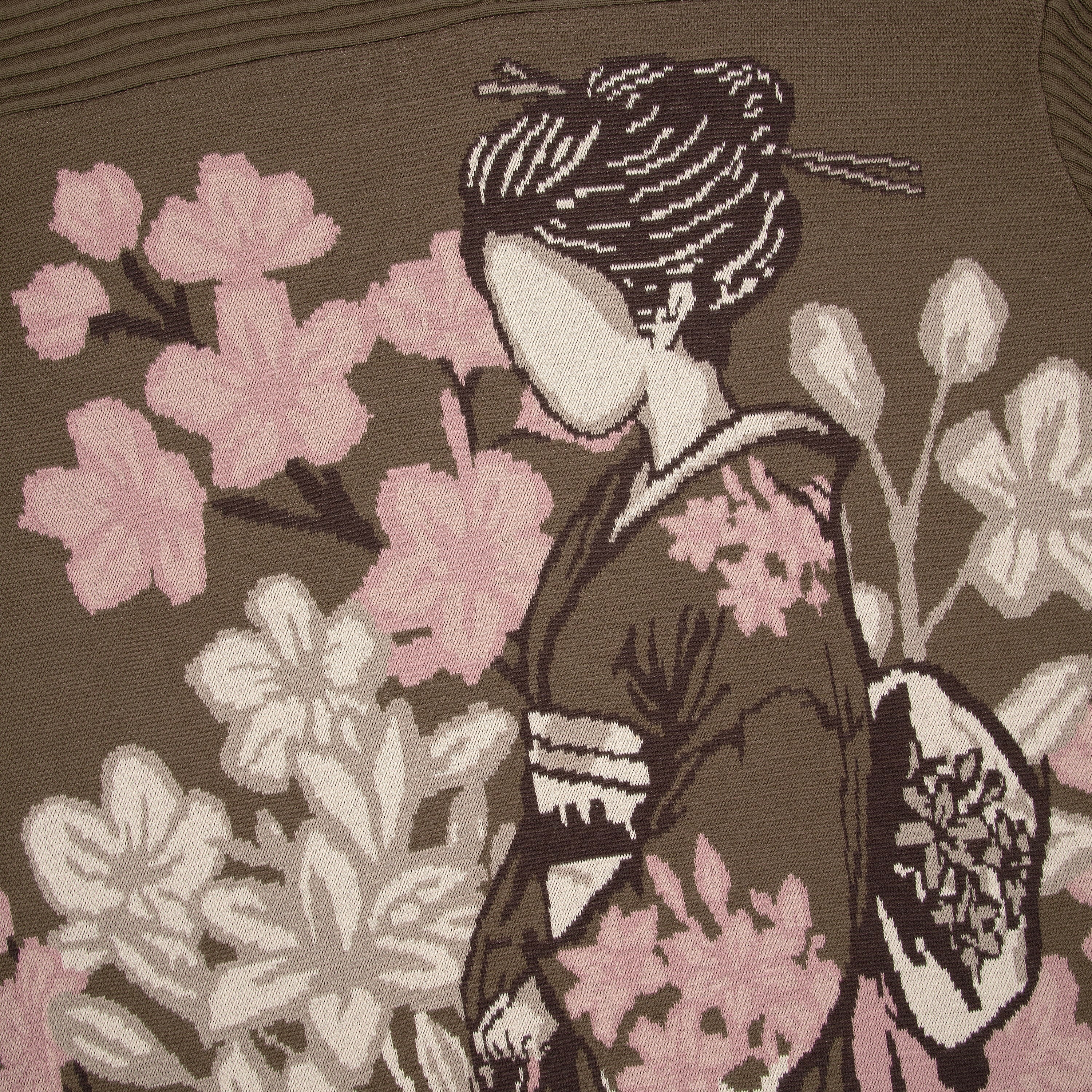 "yakuza v2" knitted Jersey khaki - Image 4