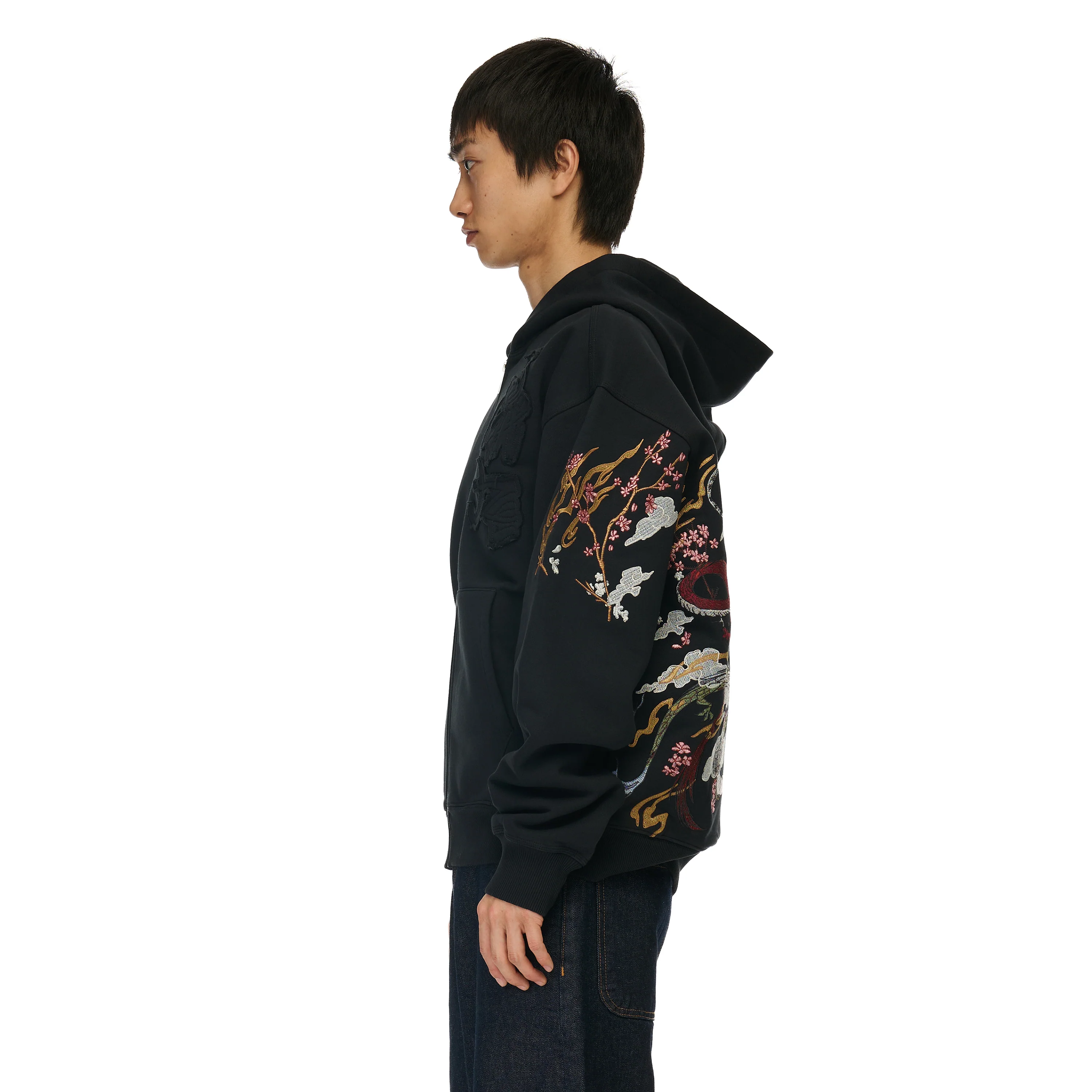 "yakuza v2" Zip Up dark grey - Image 10