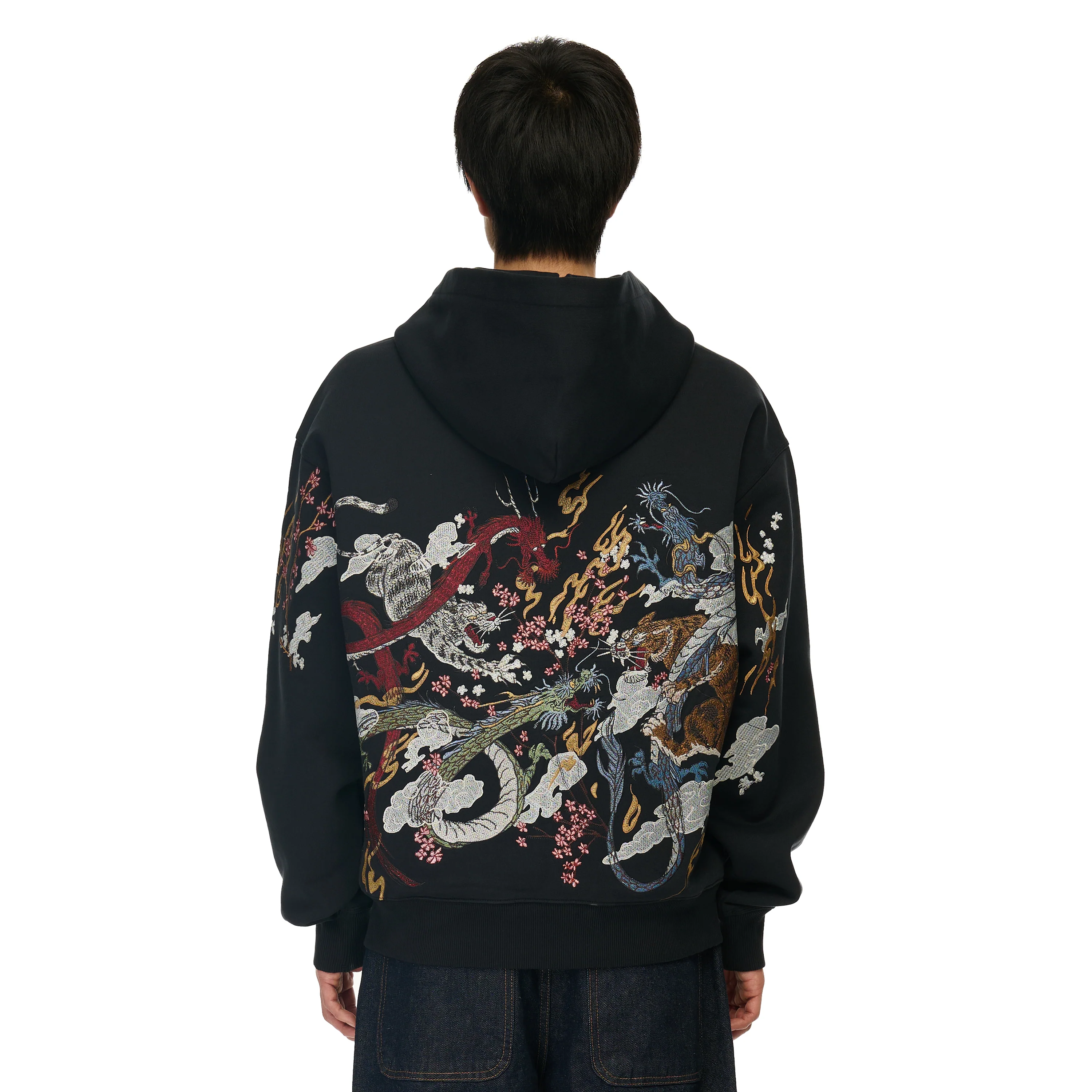 "yakuza v2" Zip Up dark grey - Image 11