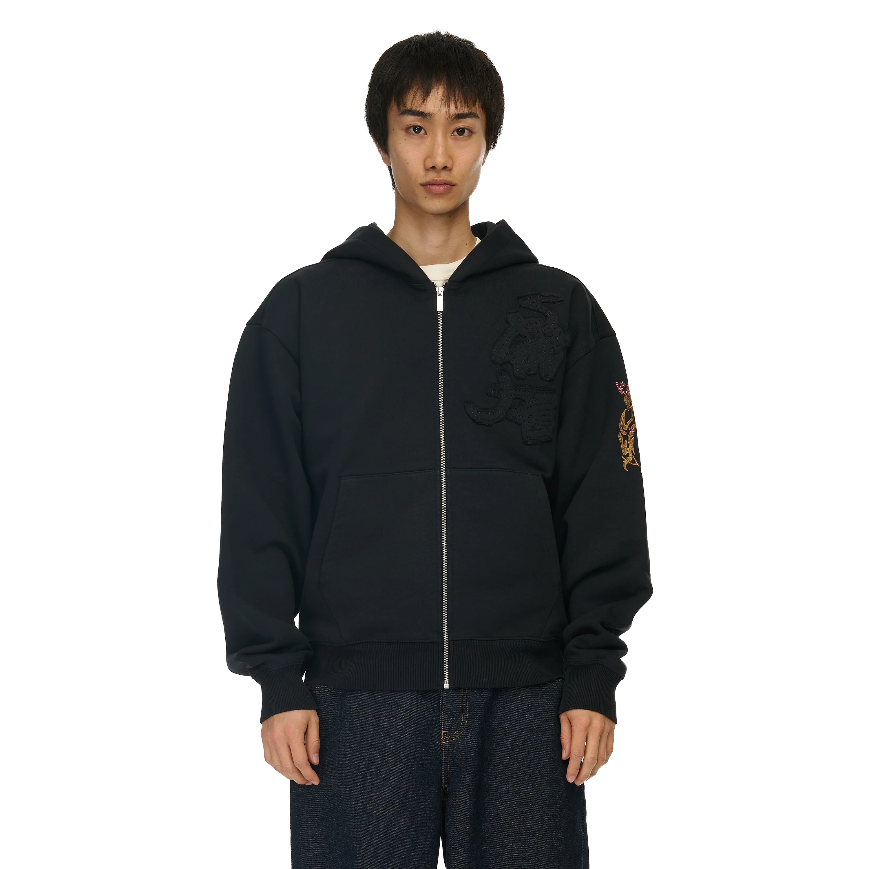 "yakuza v2" Zip Up dark grey - Image 9