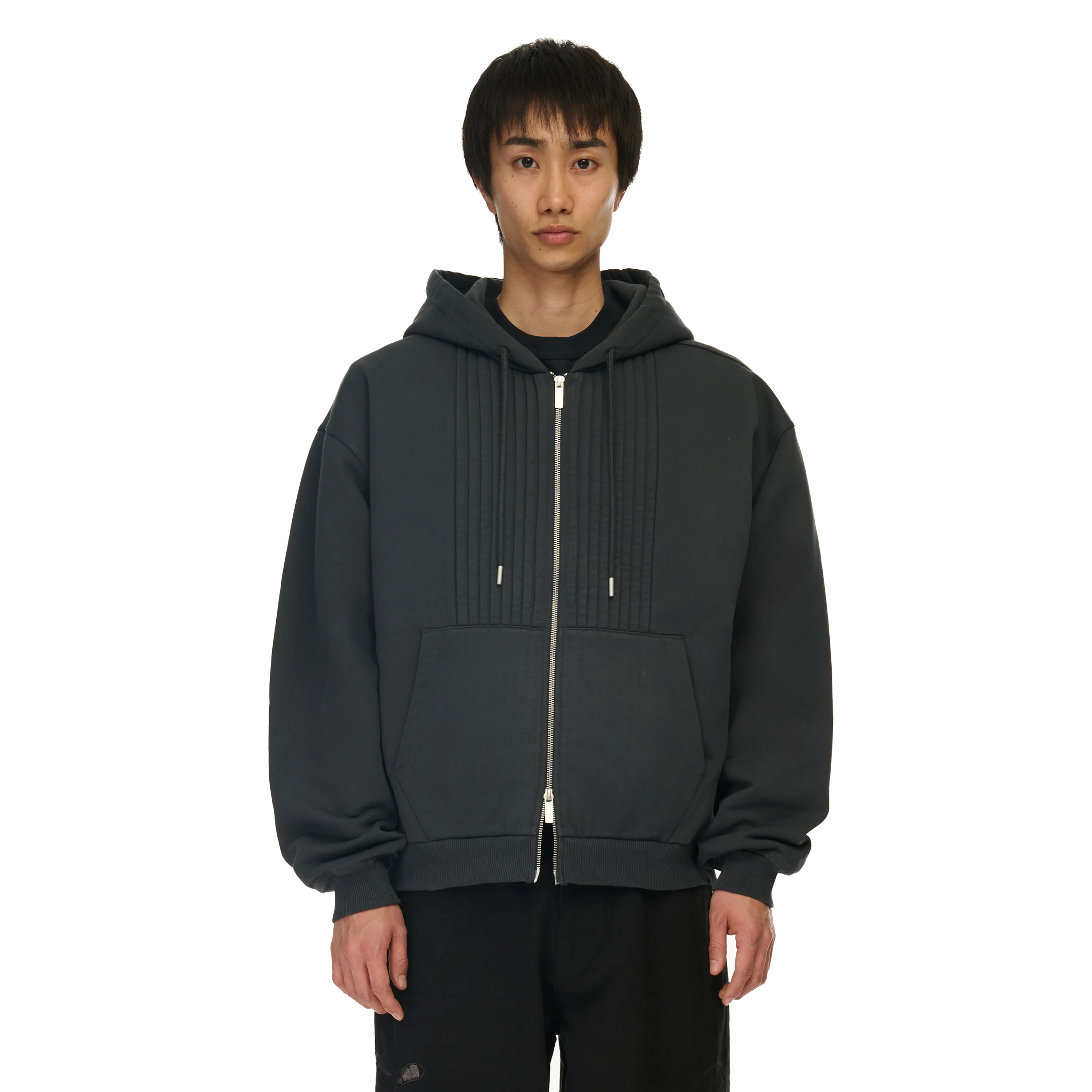 "yakuza v2" Zip Up grey - Image 6