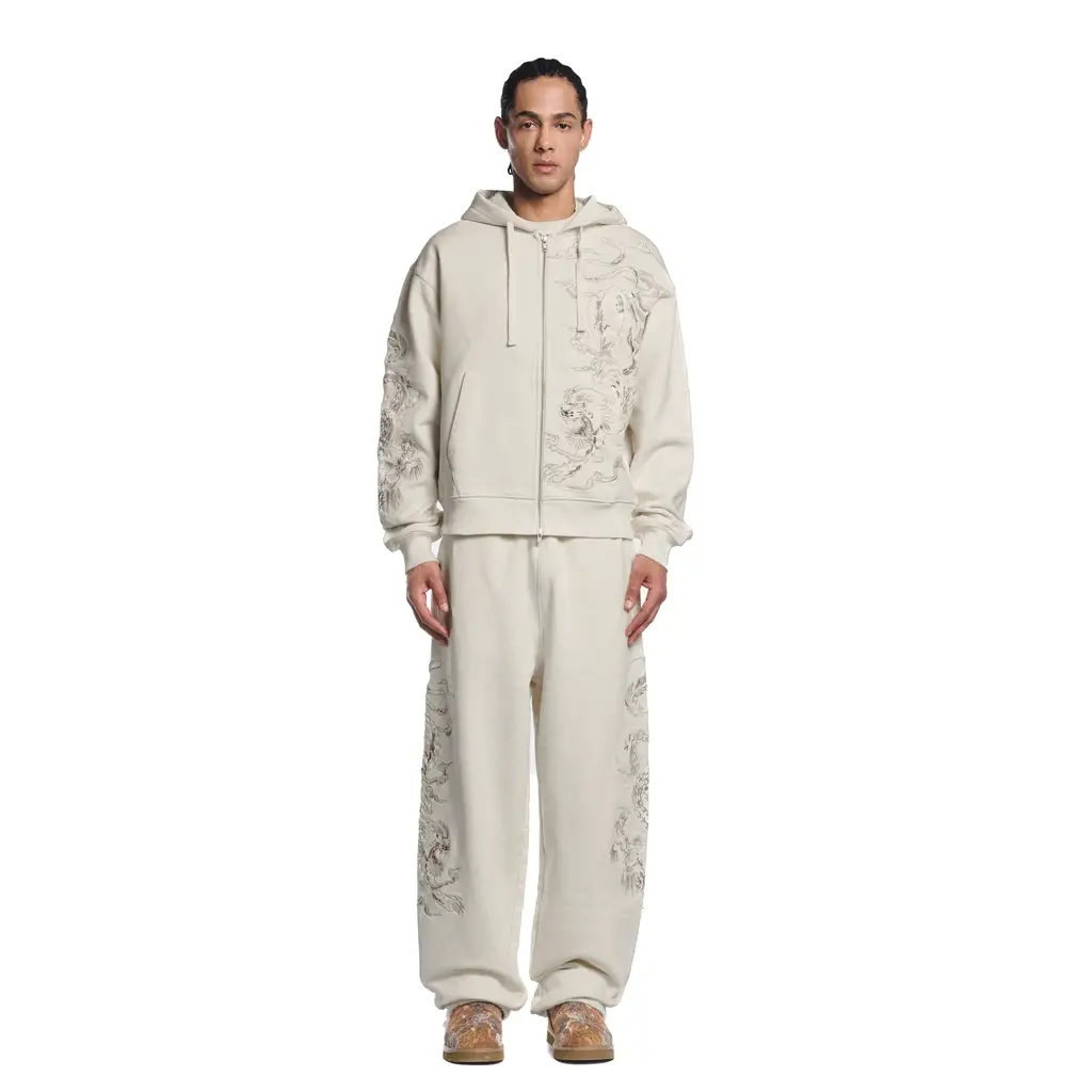 "yakuza v3" Zip Up off white - Image 12