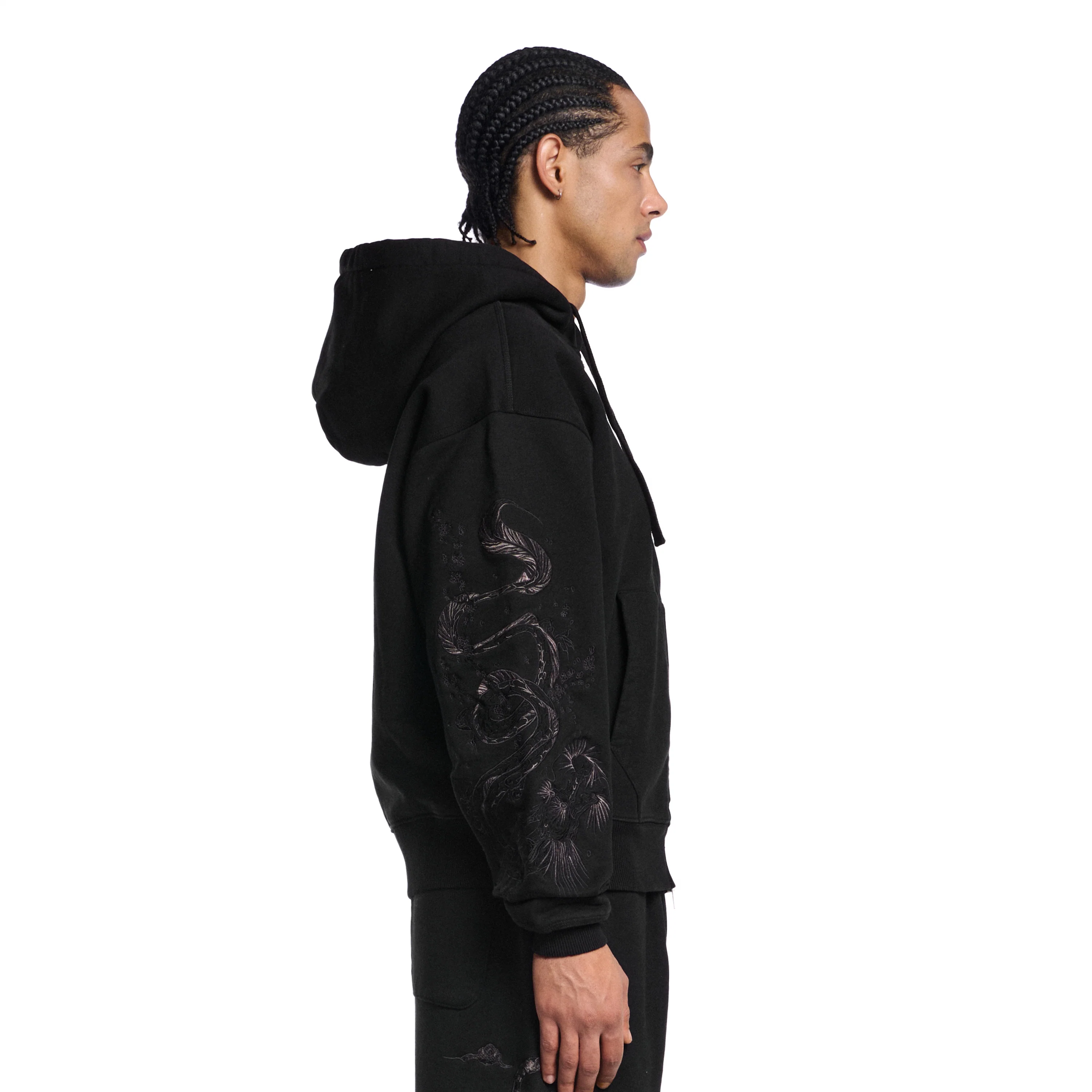 "yakuza v3" Zip Up black - Image 11