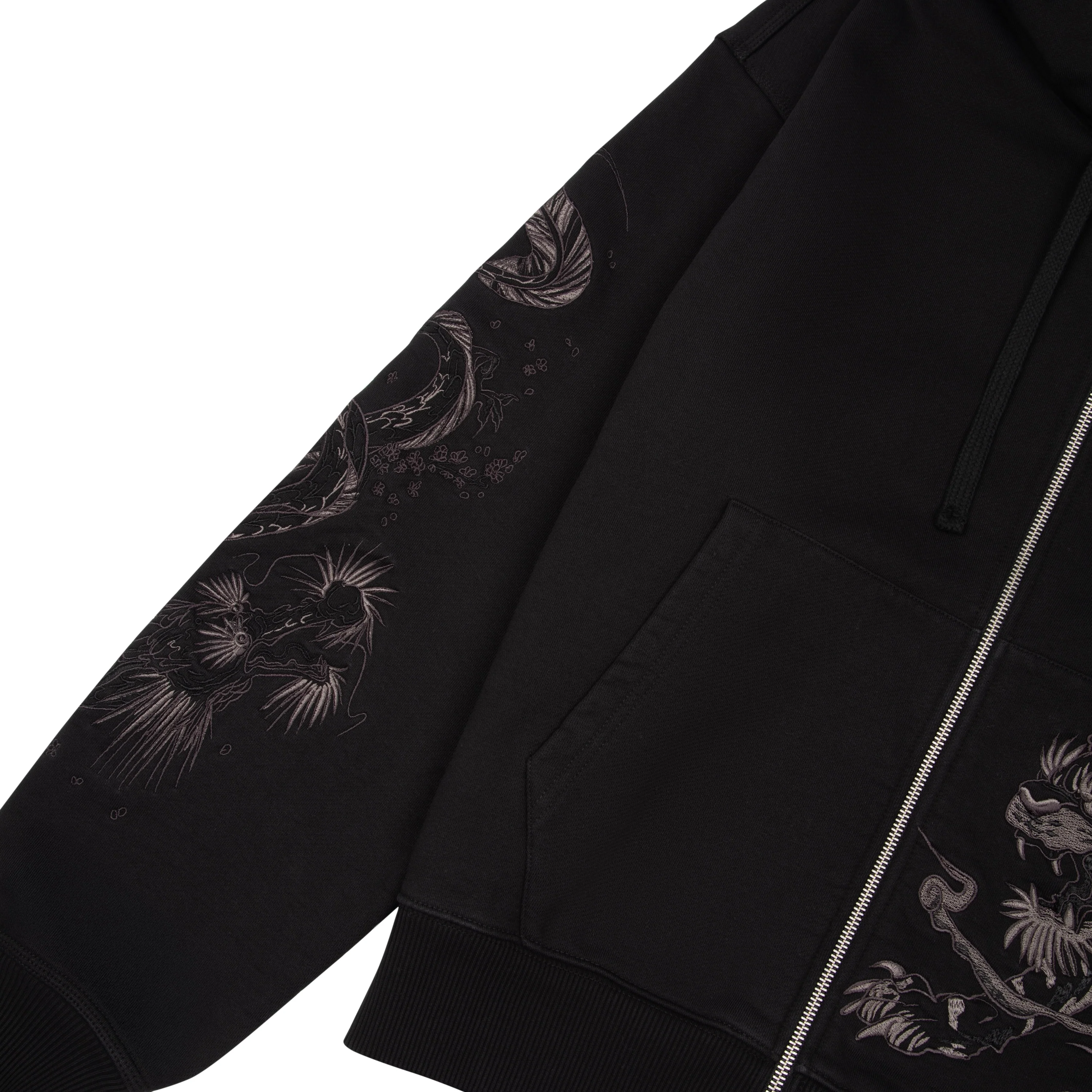 "yakuza v3" Zip Up black - Image 5