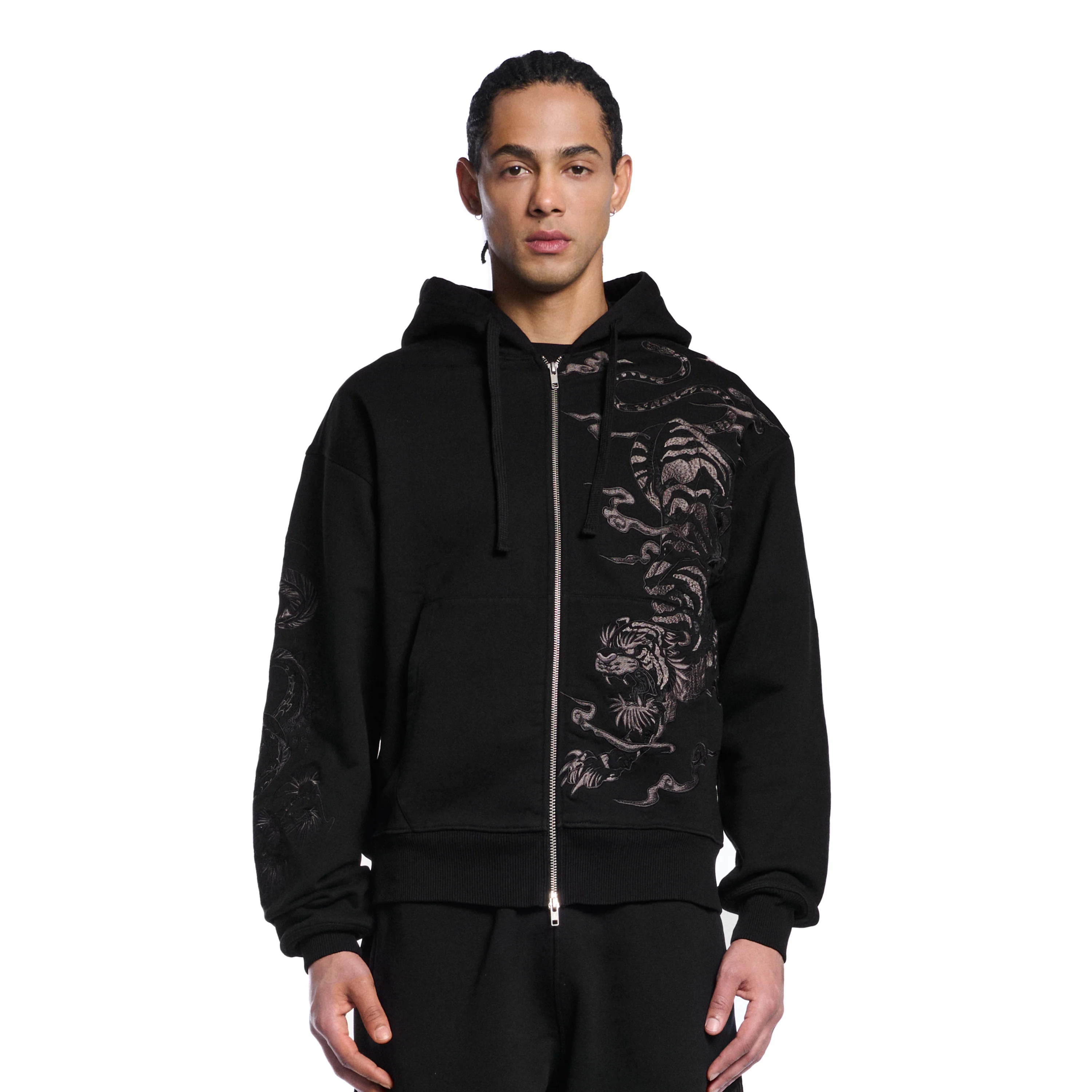 "yakuza v3" Zip Up black - Image 8