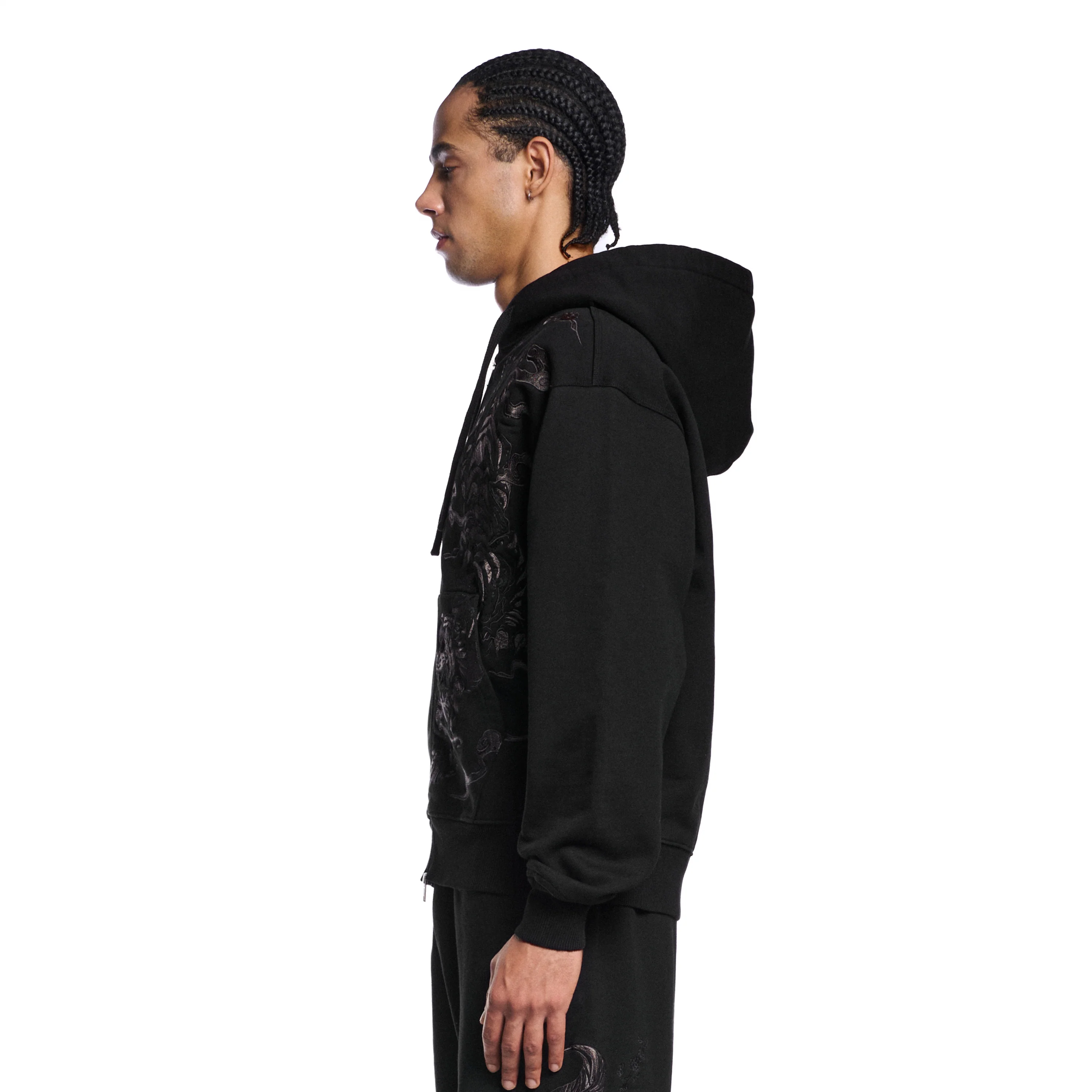"yakuza v3" Zip Up black - Image 9