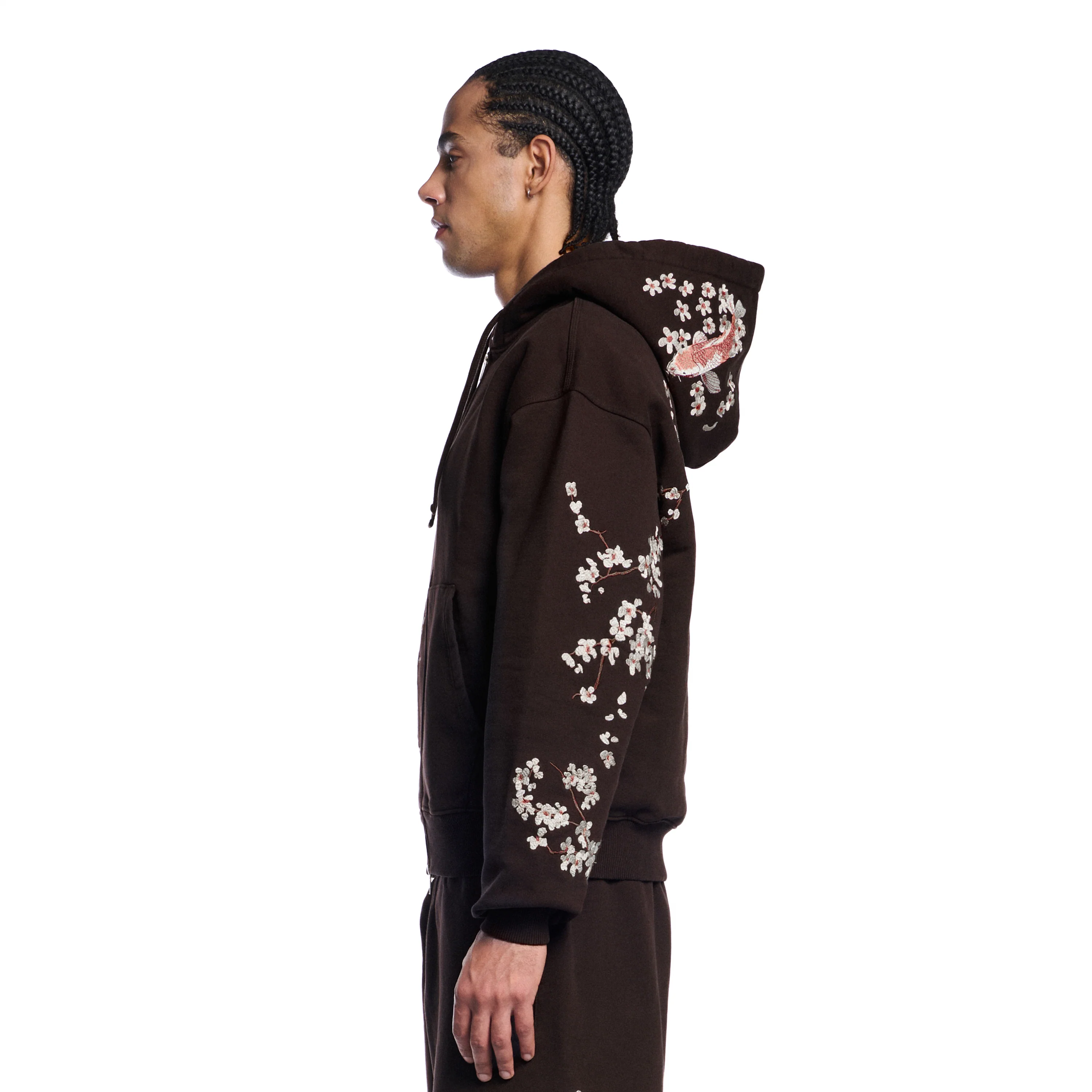 "yakuza v3" Zip Up brown - Image 11