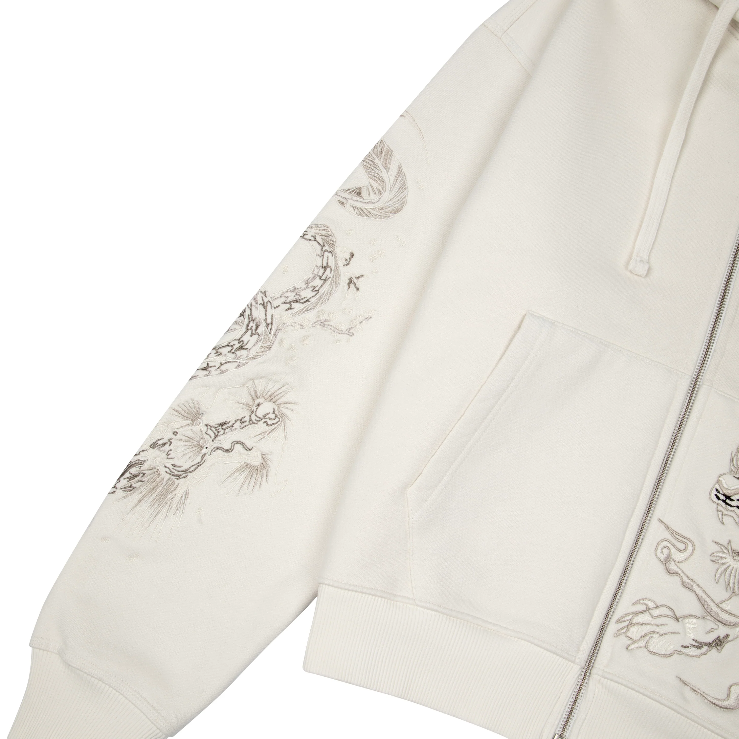 "yakuza v3" Zip Up off white - Image 5