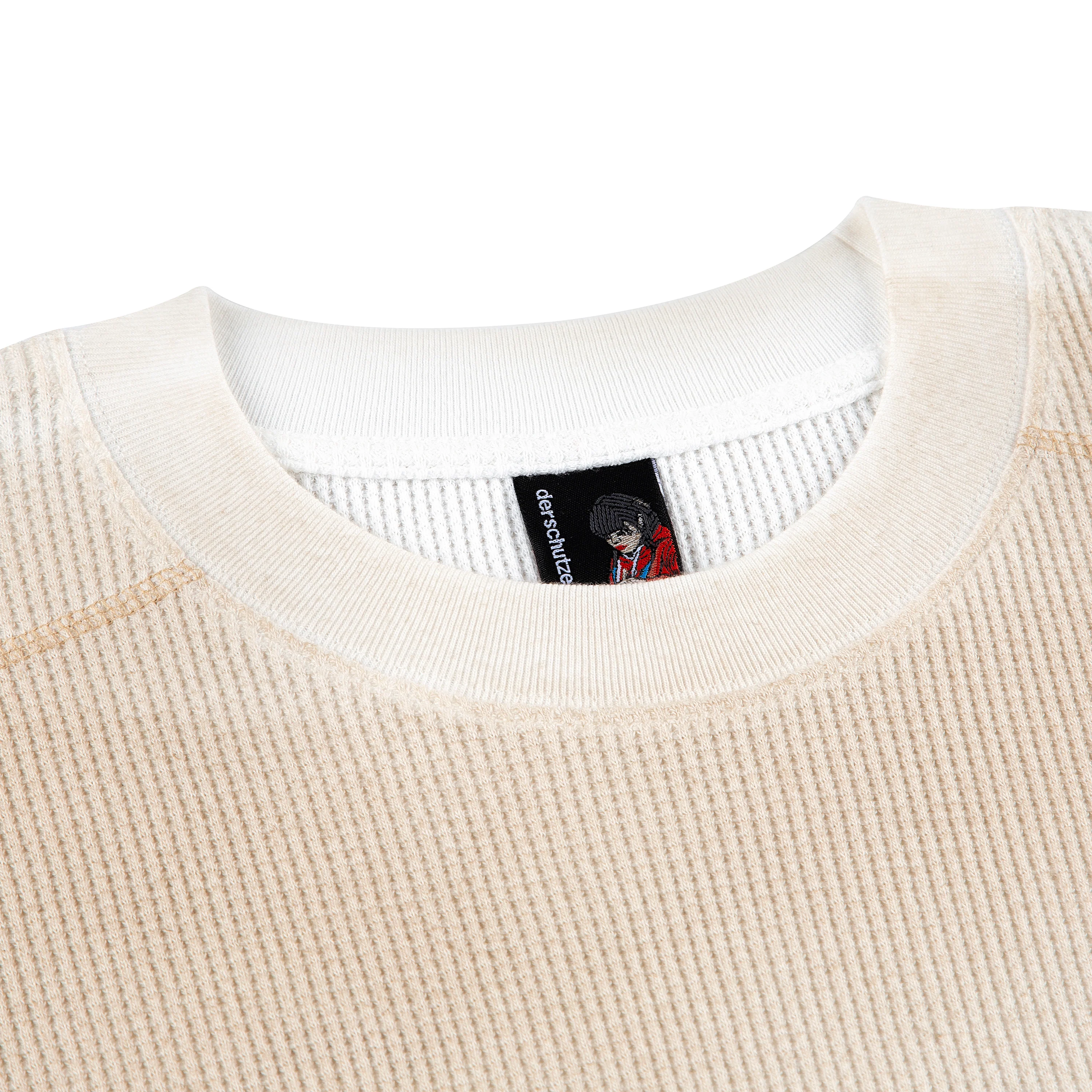 "yasmin v3" waffle long sleeve off white - Image 4